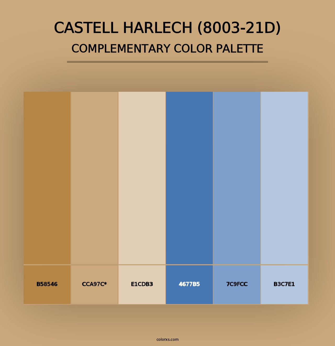 Castell Harlech (8003-21D) - Complementary Color Palette