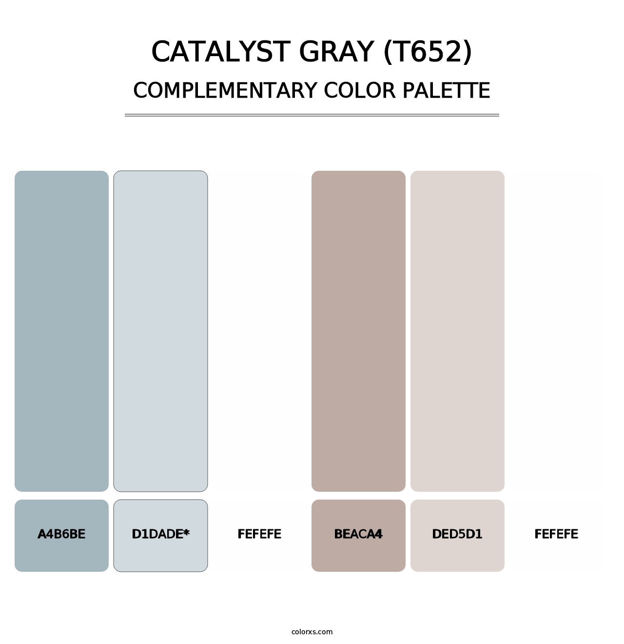 Catalyst Gray (T652) - Complementary Color Palette