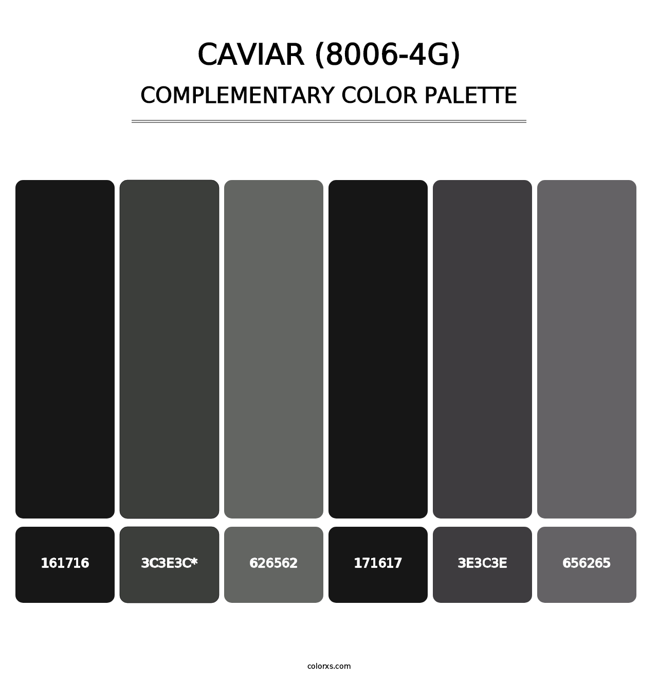 Caviar (8006-4G) - Complementary Color Palette