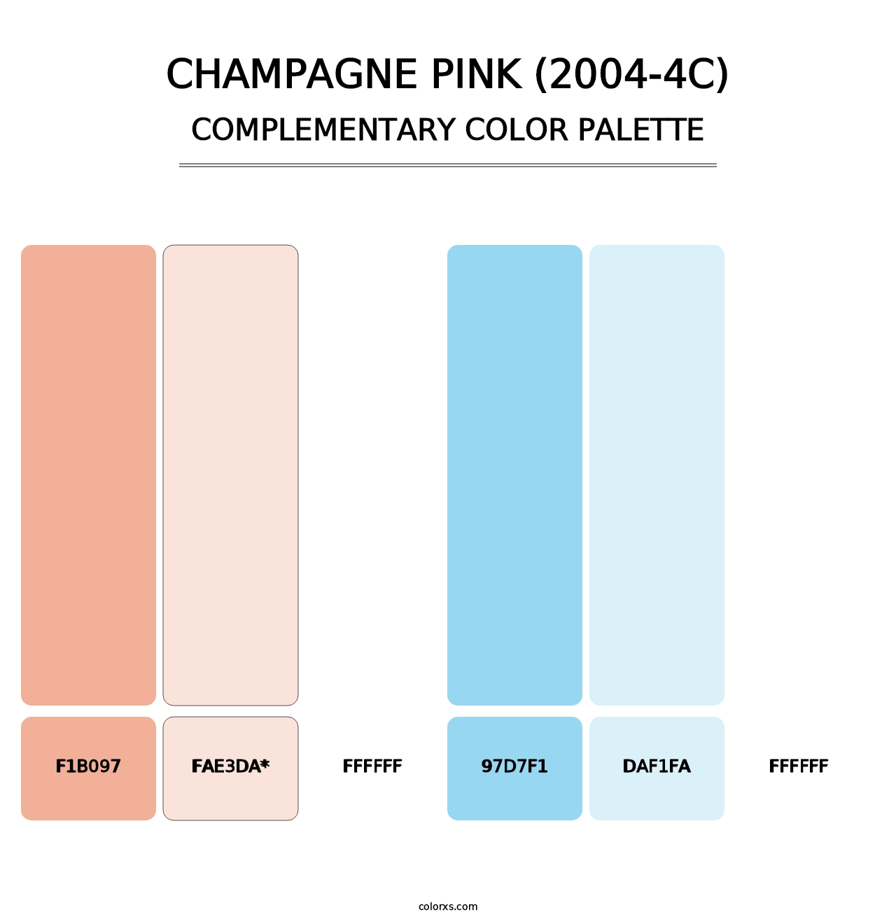 Champagne Pink (2004-4C) - Complementary Color Palette