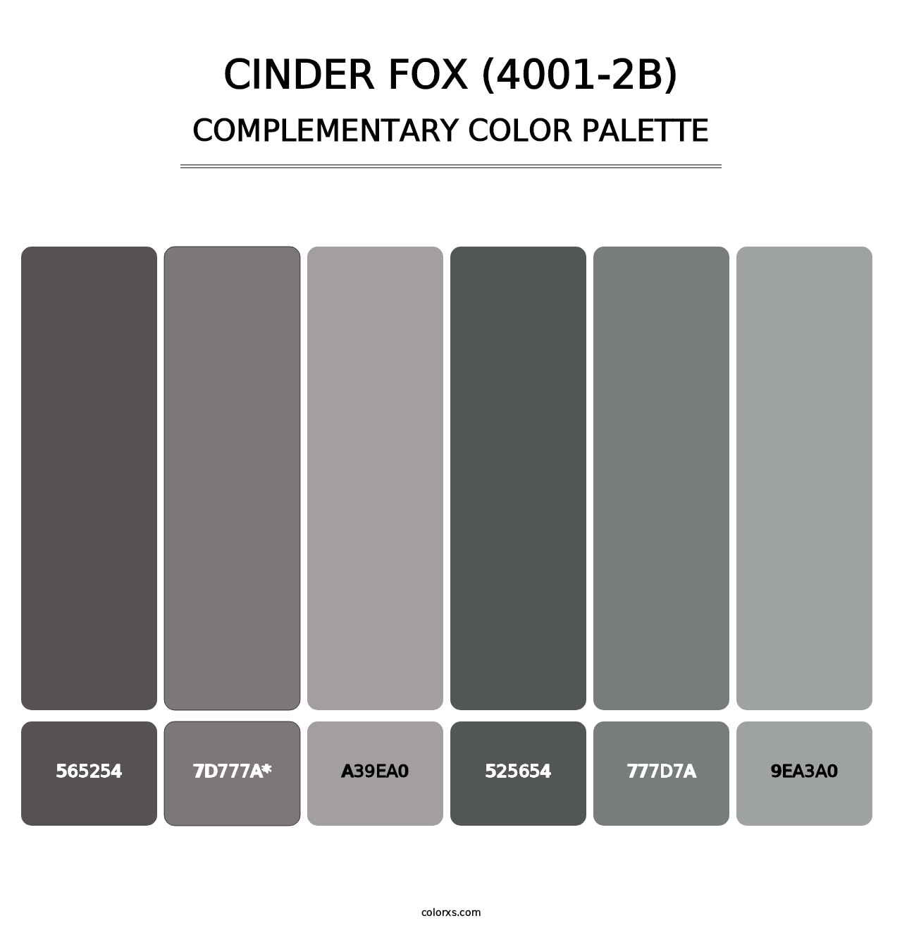 Cinder Fox (4001-2B) - Complementary Color Palette