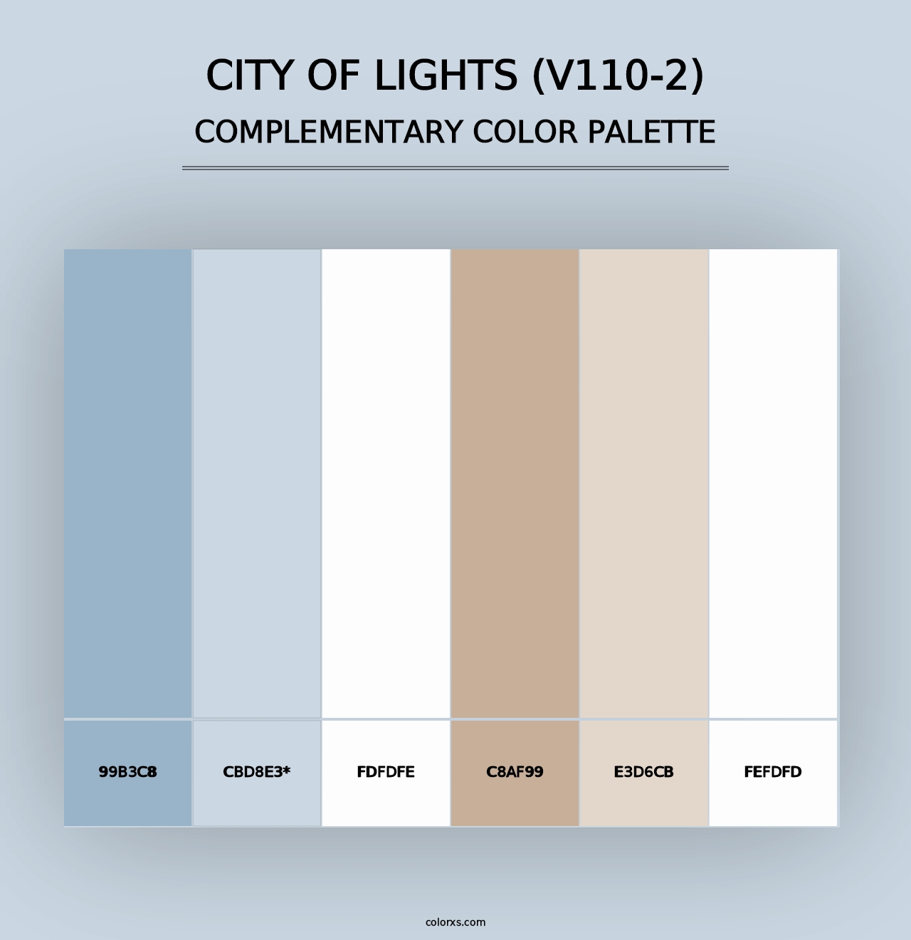 City of Lights (V110-2) - Complementary Color Palette