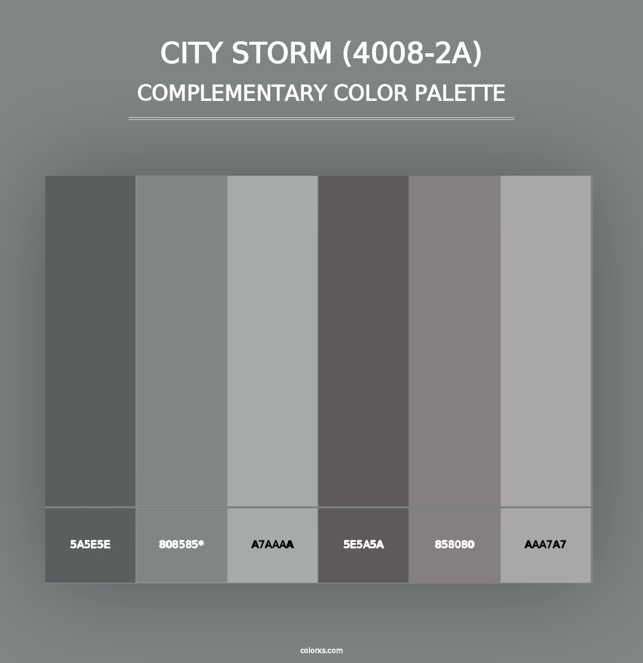 City Storm (4008-2A) - Complementary Color Palette