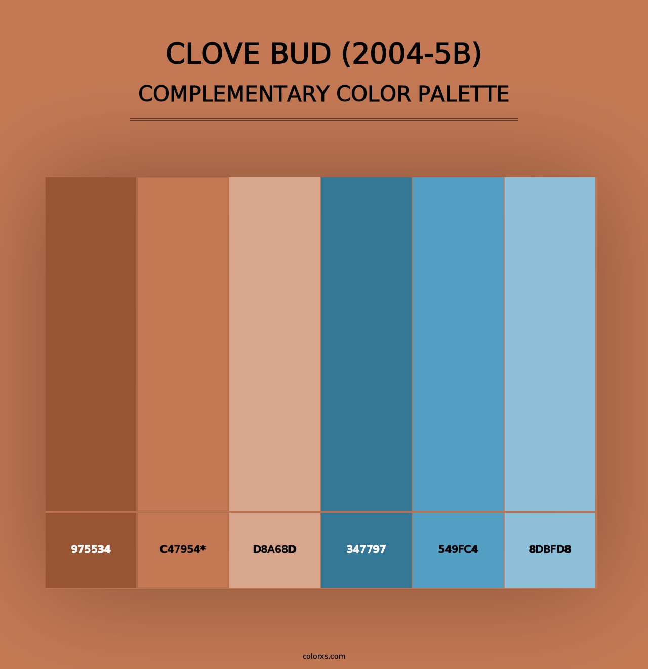 Clove Bud (2004-5B) - Complementary Color Palette