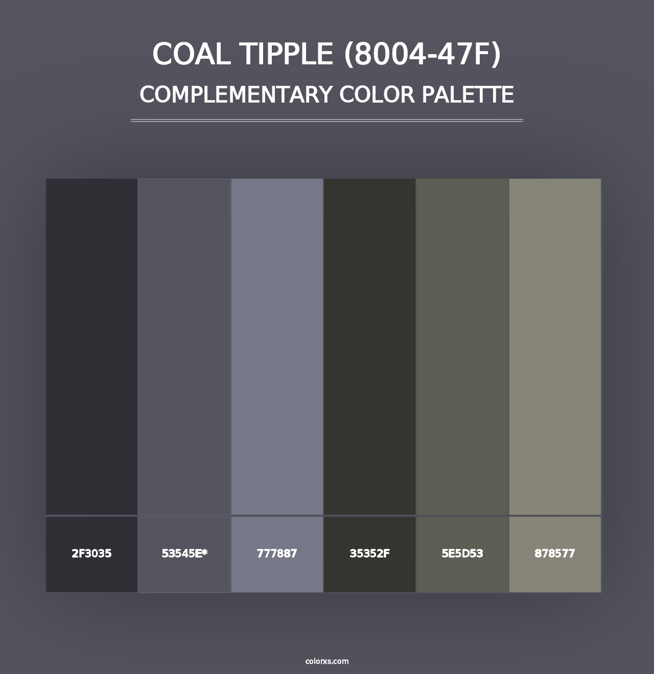 Coal Tipple (8004-47F) - Complementary Color Palette