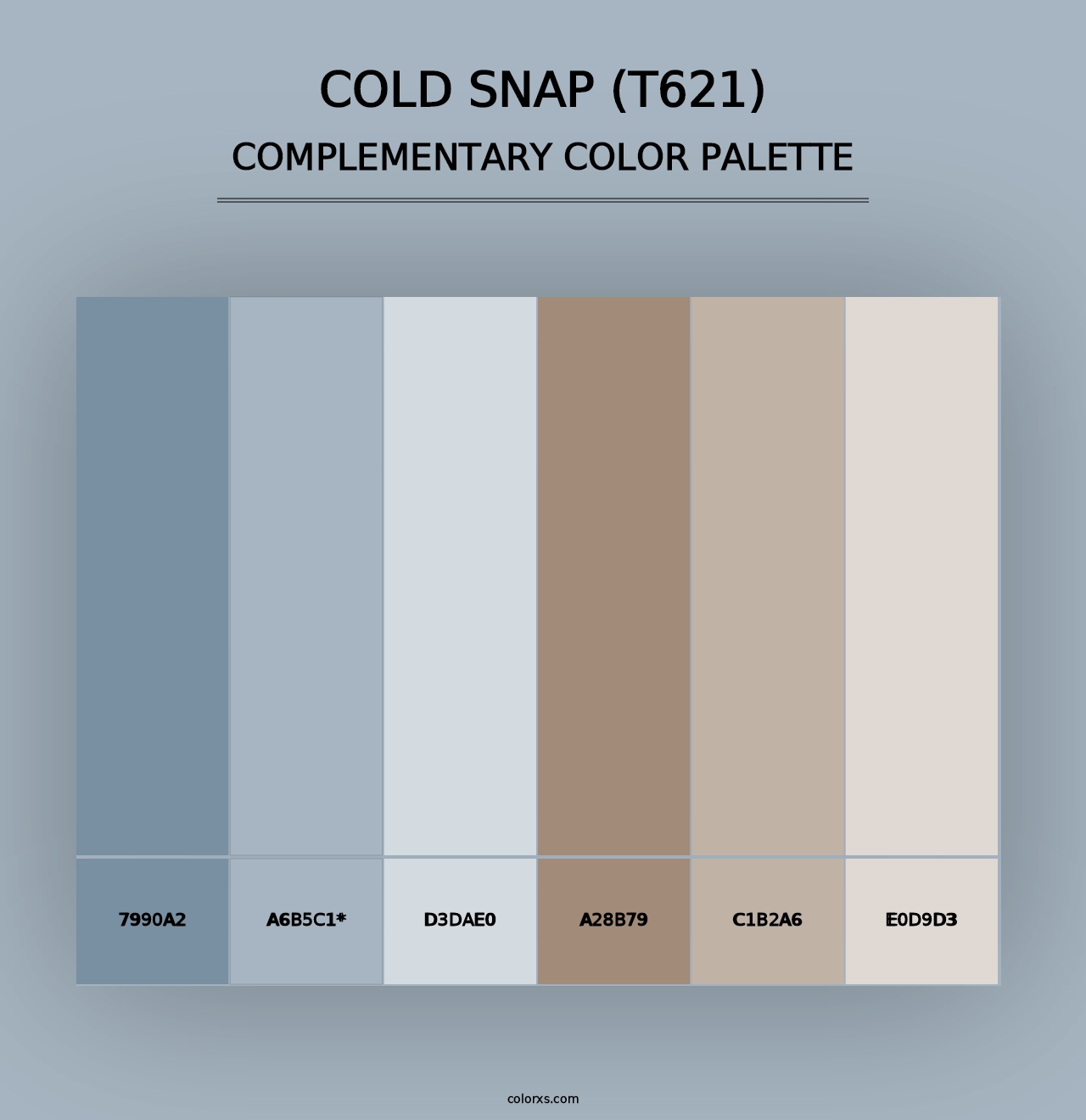 Cold Snap (T621) - Complementary Color Palette