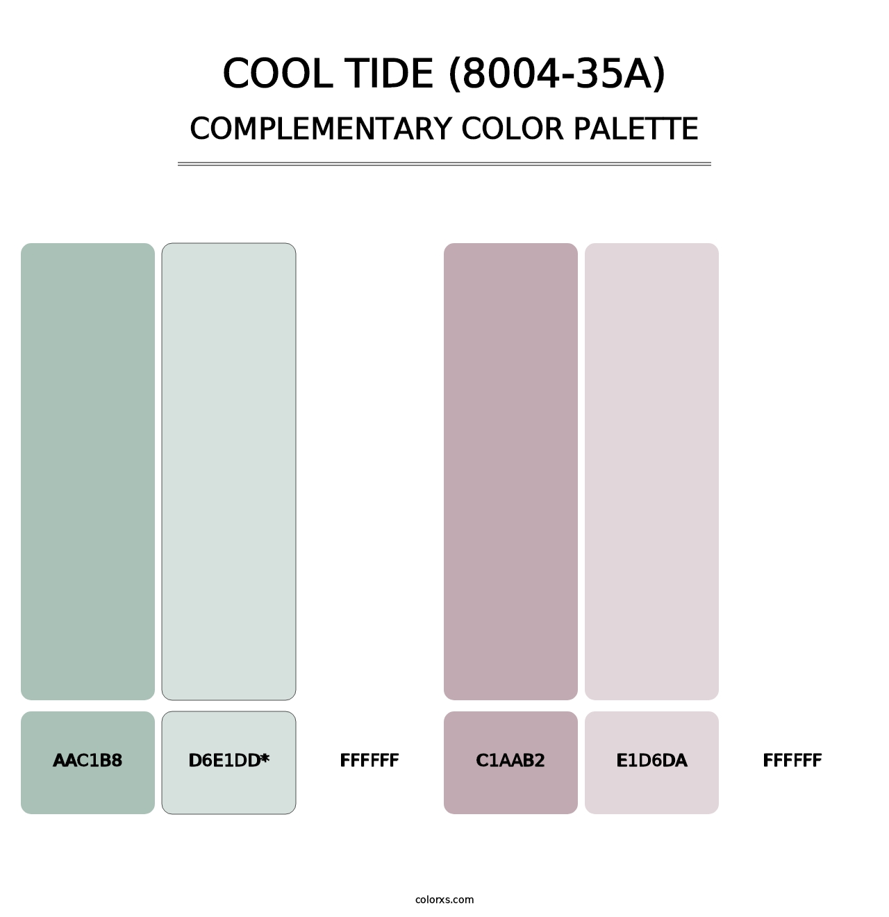 Cool Tide (8004-35A) - Complementary Color Palette