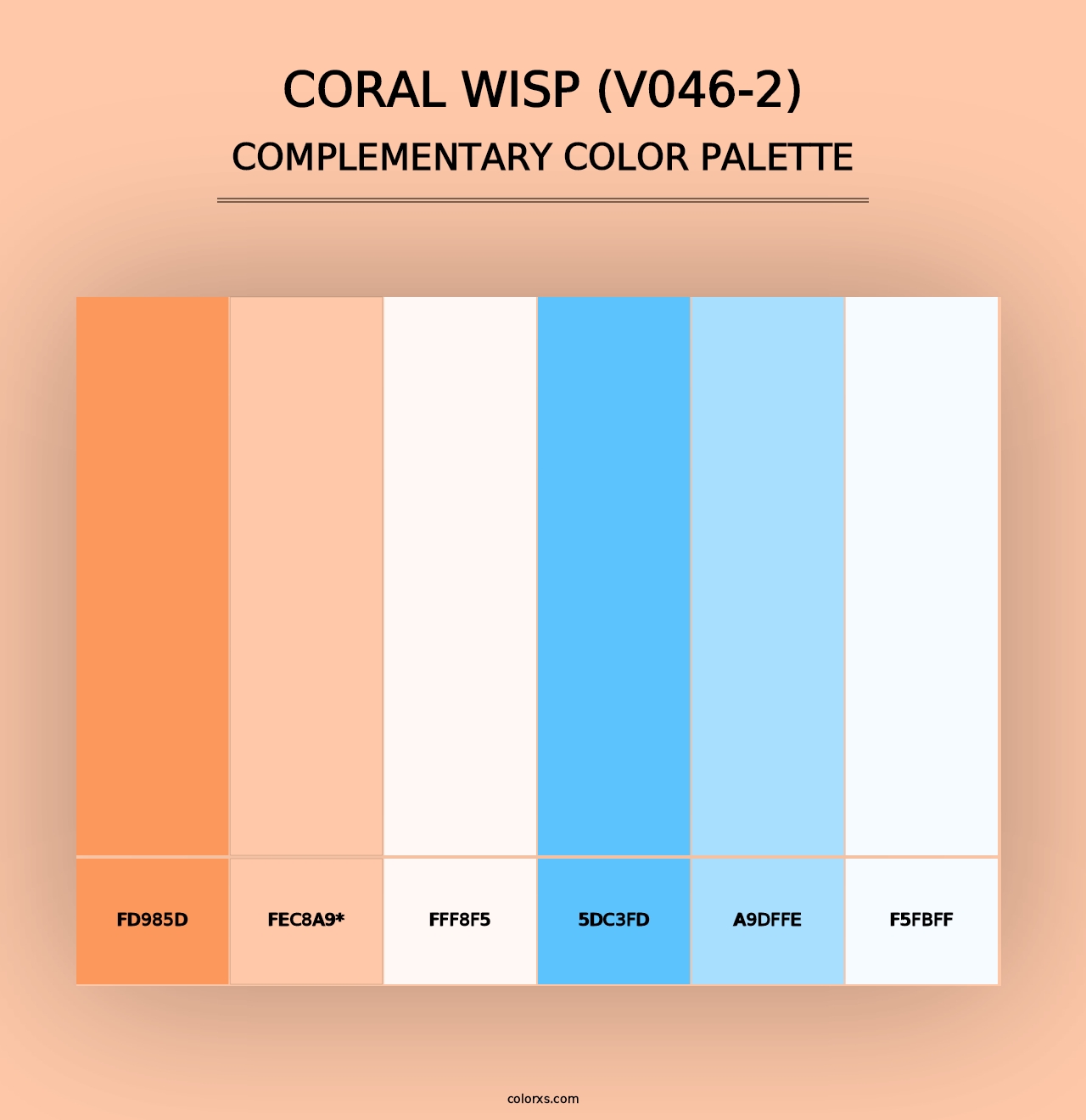 Coral Wisp (V046-2) - Complementary Color Palette