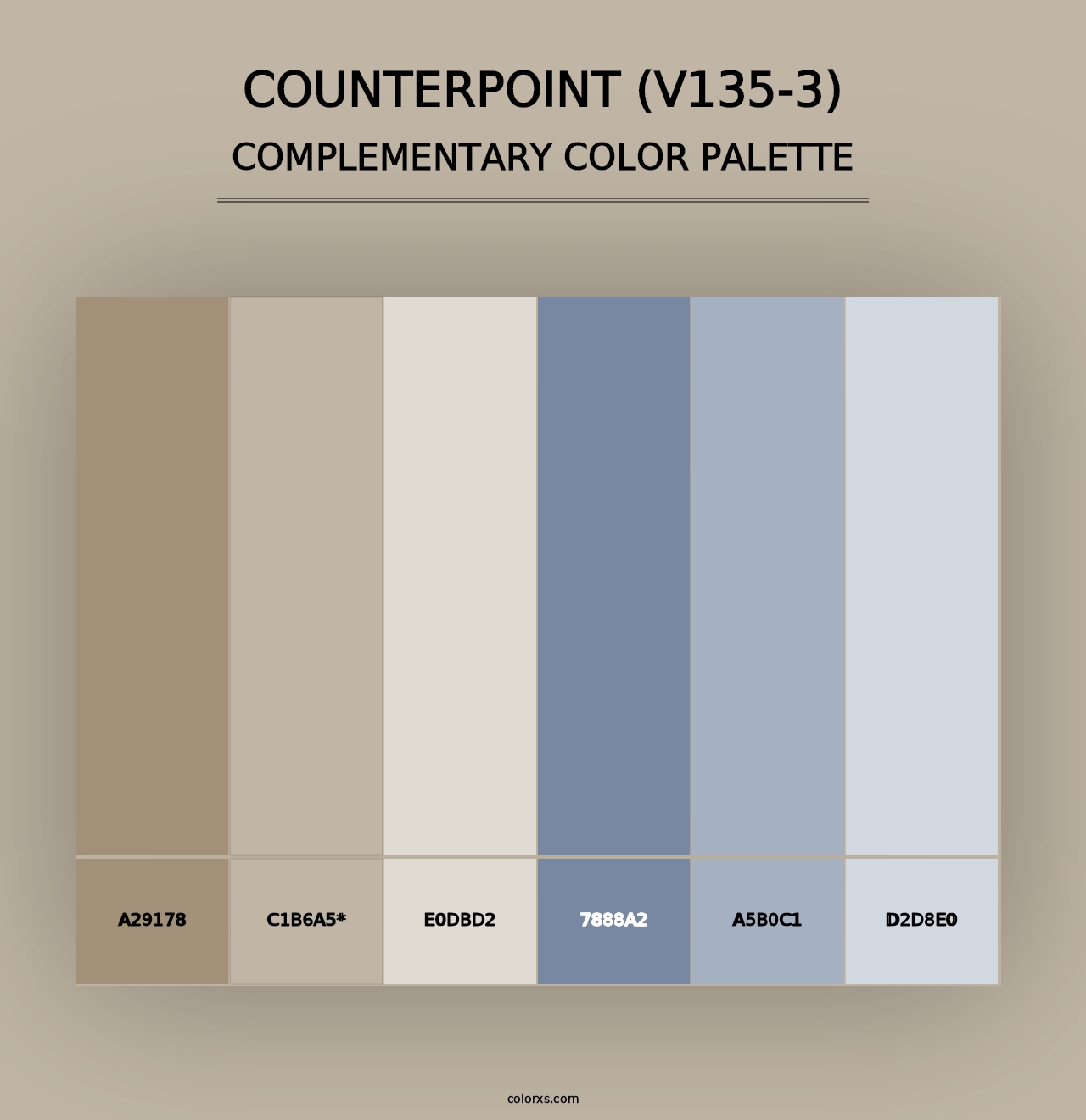 Counterpoint (V135-3) - Complementary Color Palette