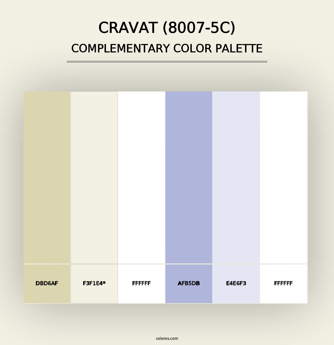 Cravat (8007-5C) - Complementary Color Palette