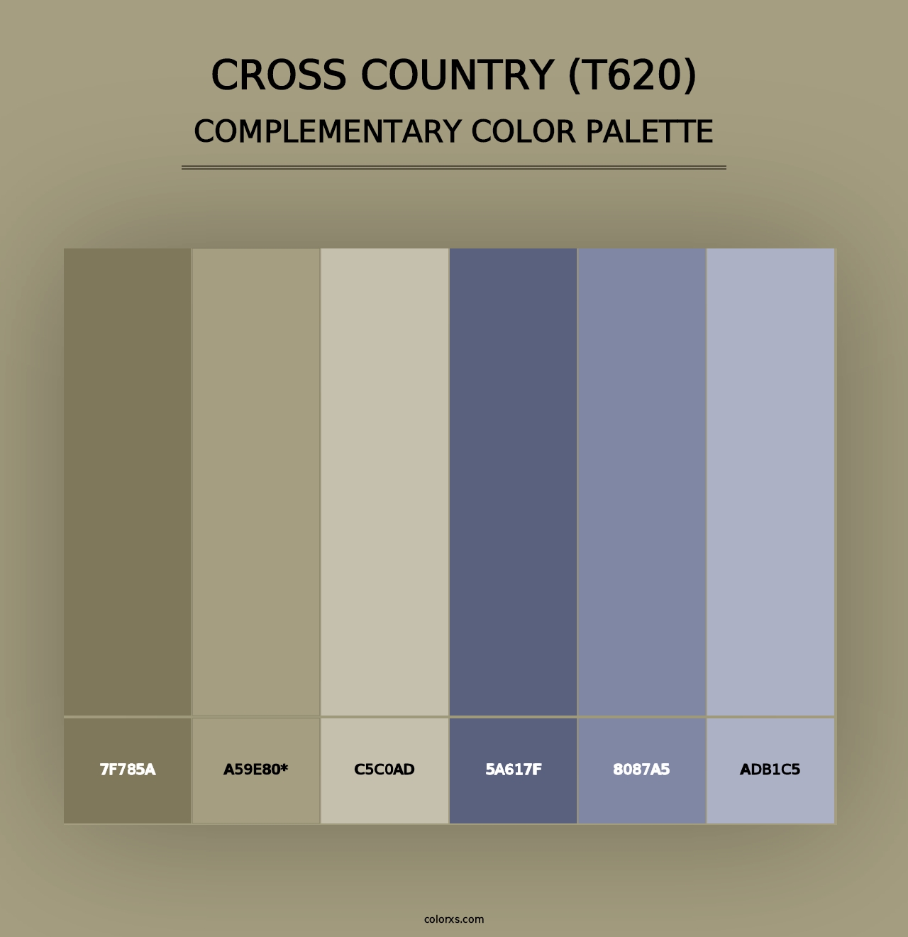 Cross Country (T620) - Complementary Color Palette