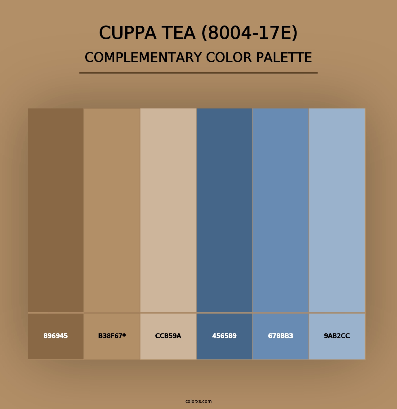 Cuppa Tea (8004-17E) - Complementary Color Palette