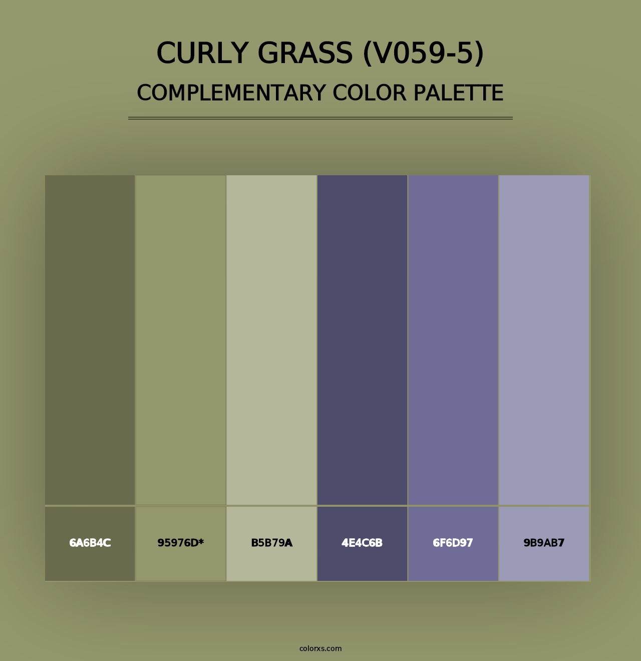 Curly Grass (V059-5) - Complementary Color Palette