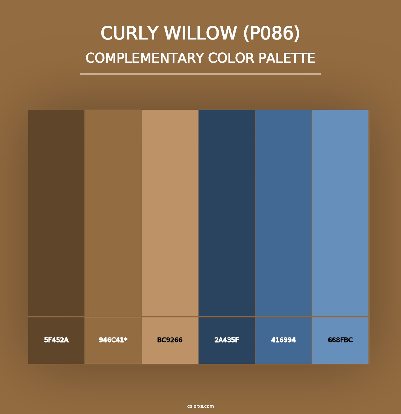 Curly Willow (P086) - Complementary Color Palette