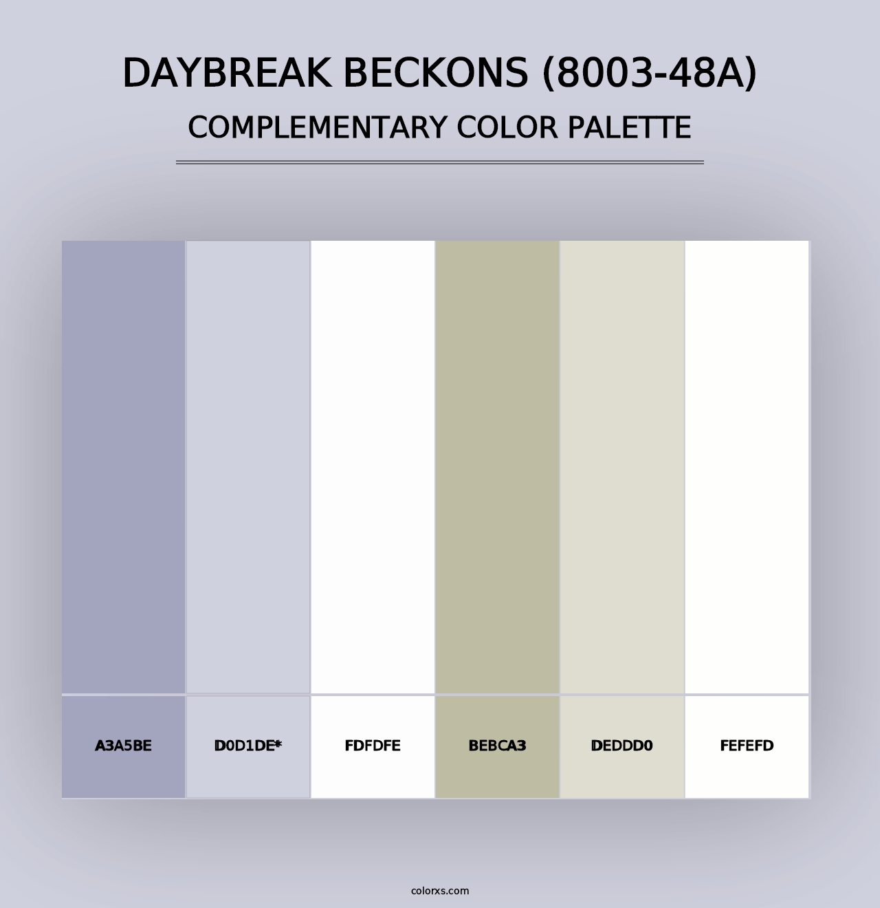 Daybreak Beckons (8003-48A) - Complementary Color Palette