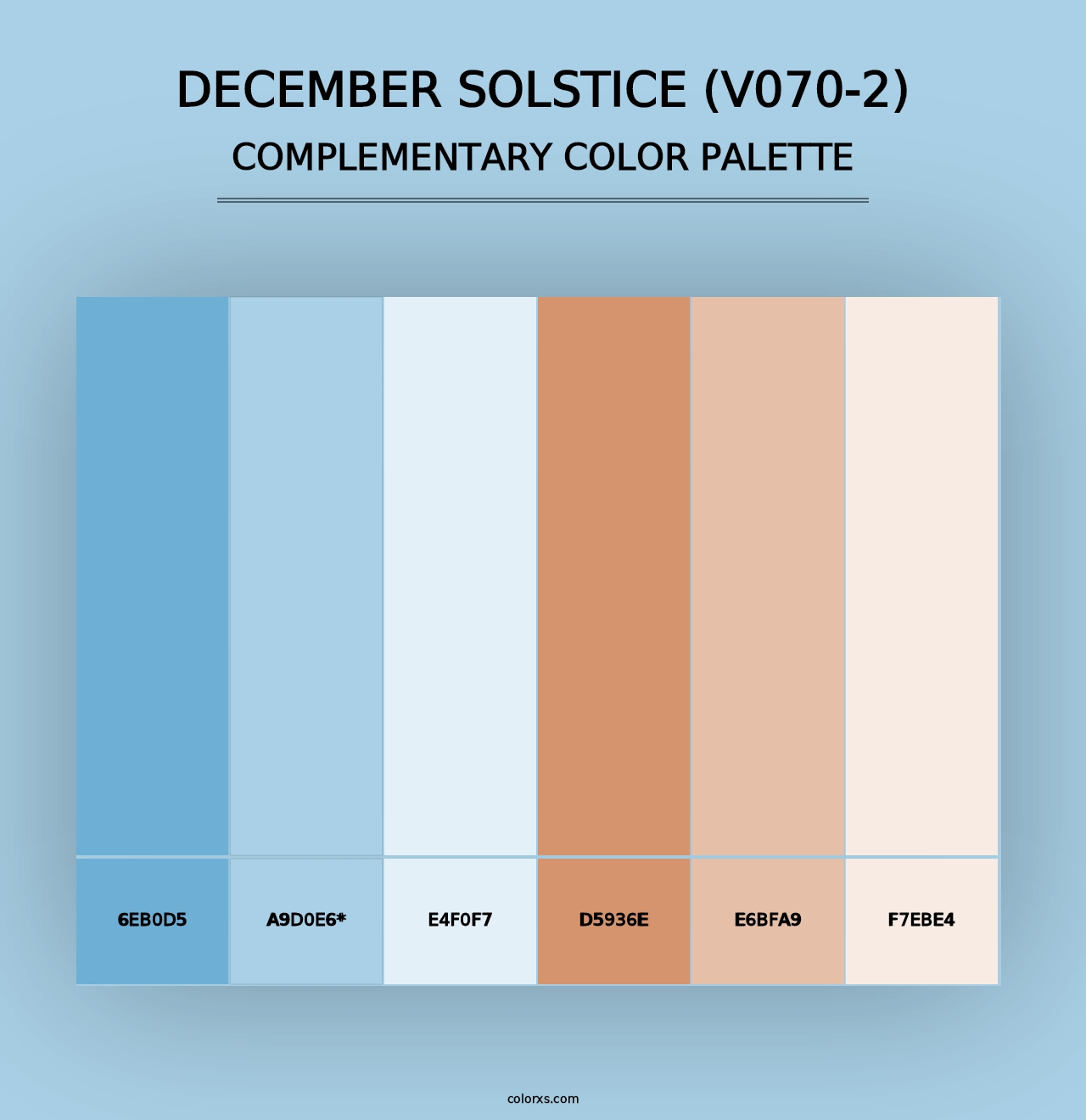 December Solstice (V070-2) - Complementary Color Palette