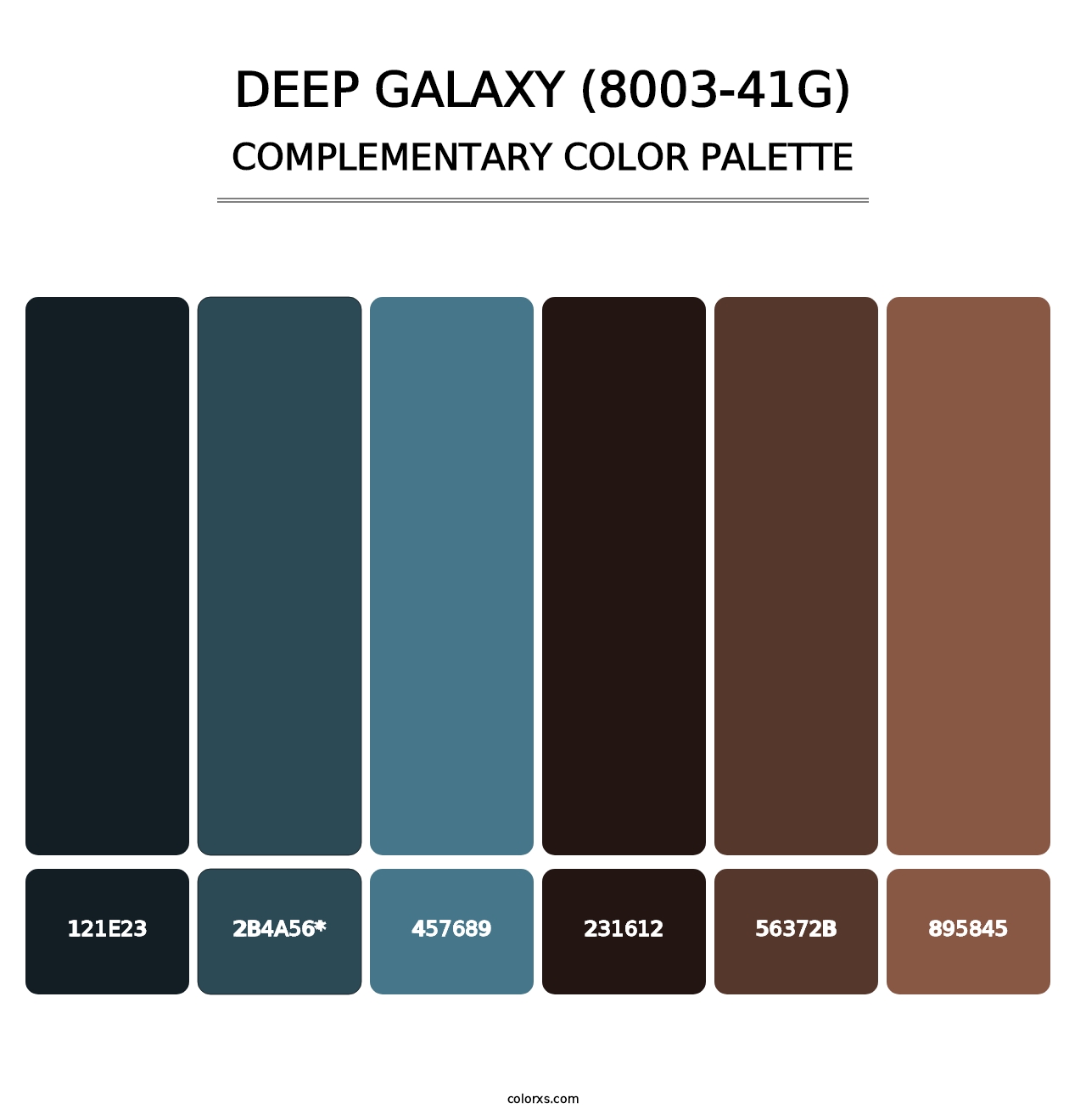 Deep Galaxy (8003-41G) - Complementary Color Palette