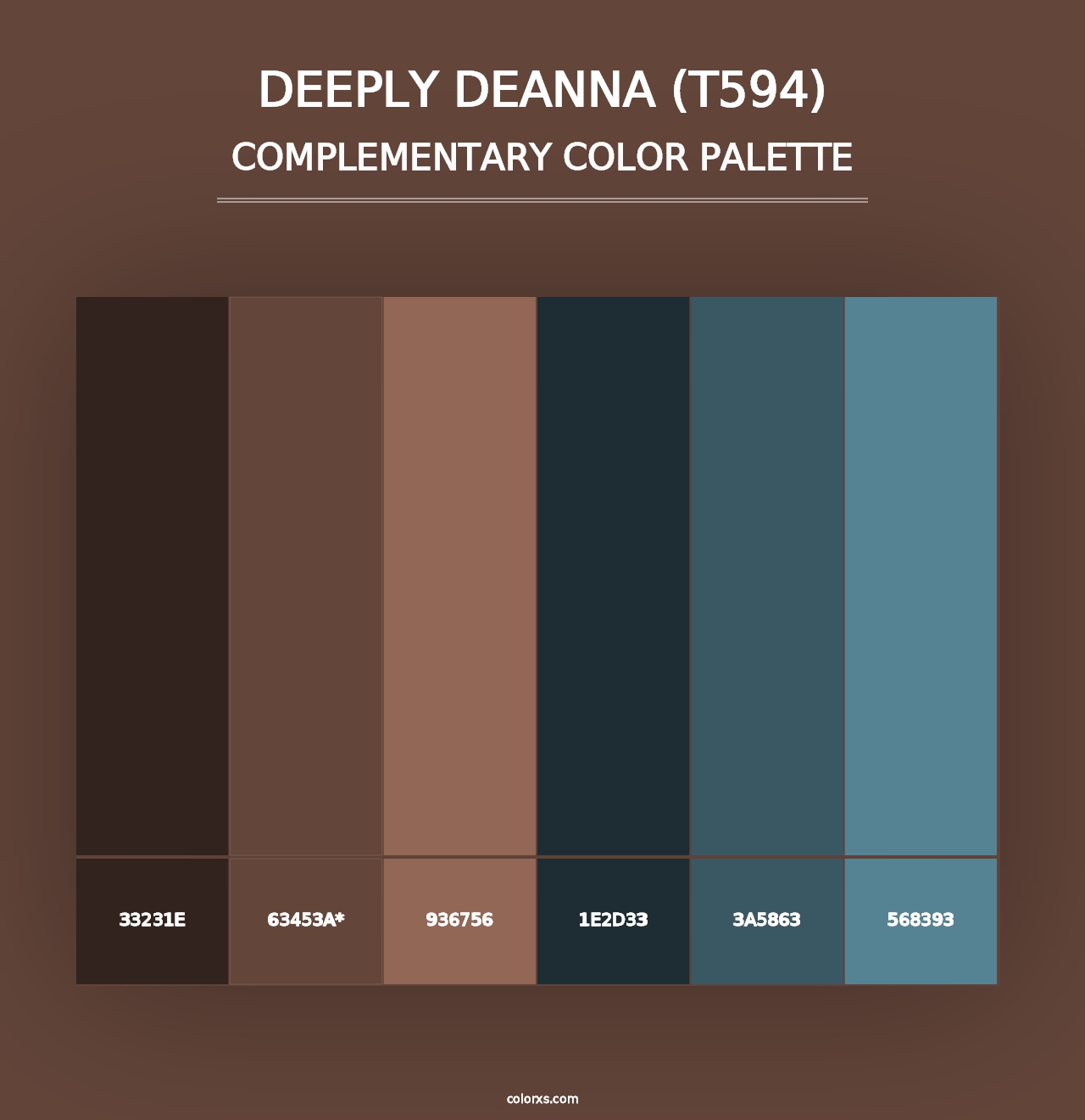 Deeply Deanna (T594) - Complementary Color Palette