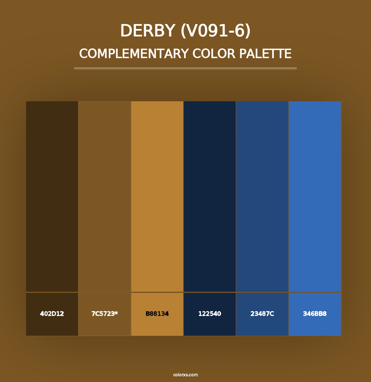 Derby (V091-6) - Complementary Color Palette