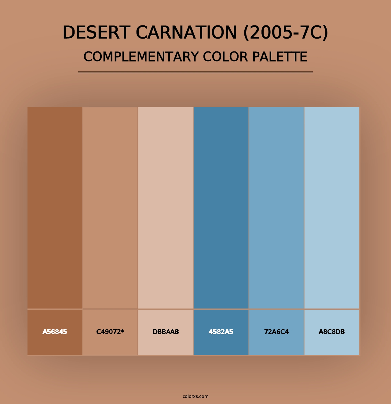 Desert Carnation (2005-7C) - Complementary Color Palette