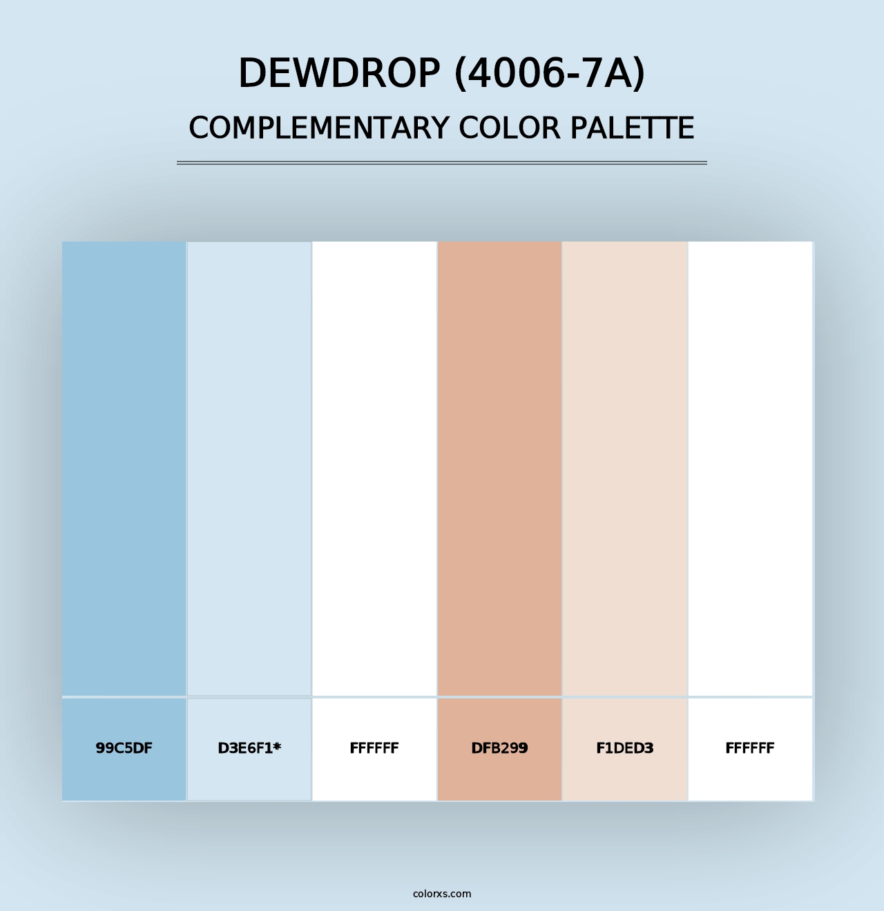 Dewdrop (4006-7A) - Complementary Color Palette