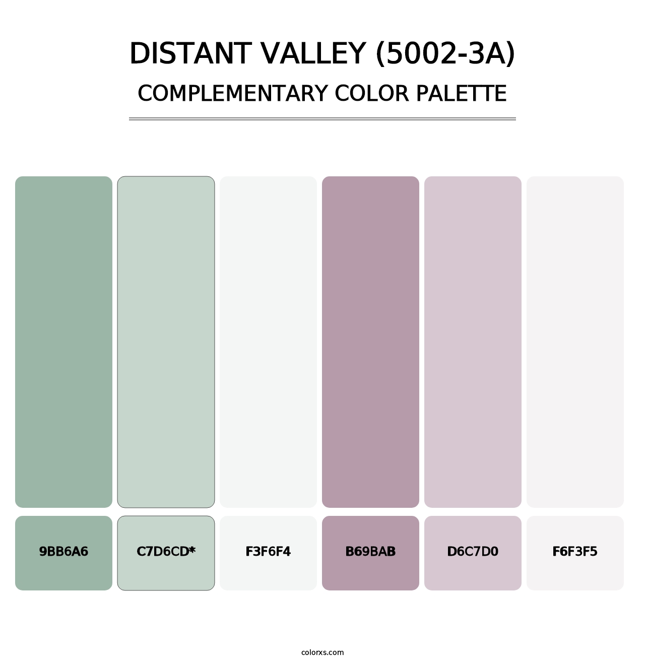 Distant Valley (5002-3A) - Complementary Color Palette