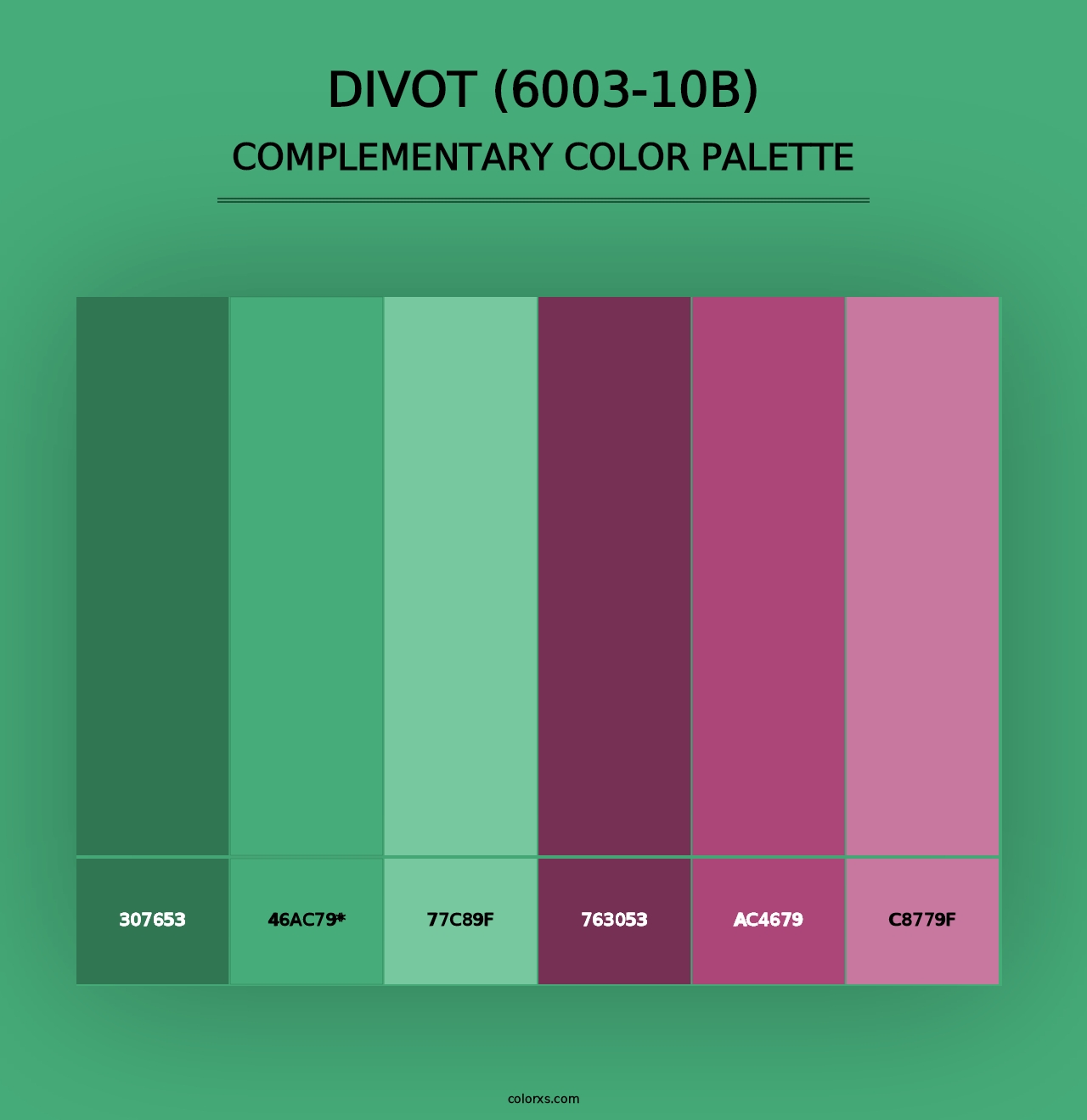 Divot (6003-10B) - Complementary Color Palette