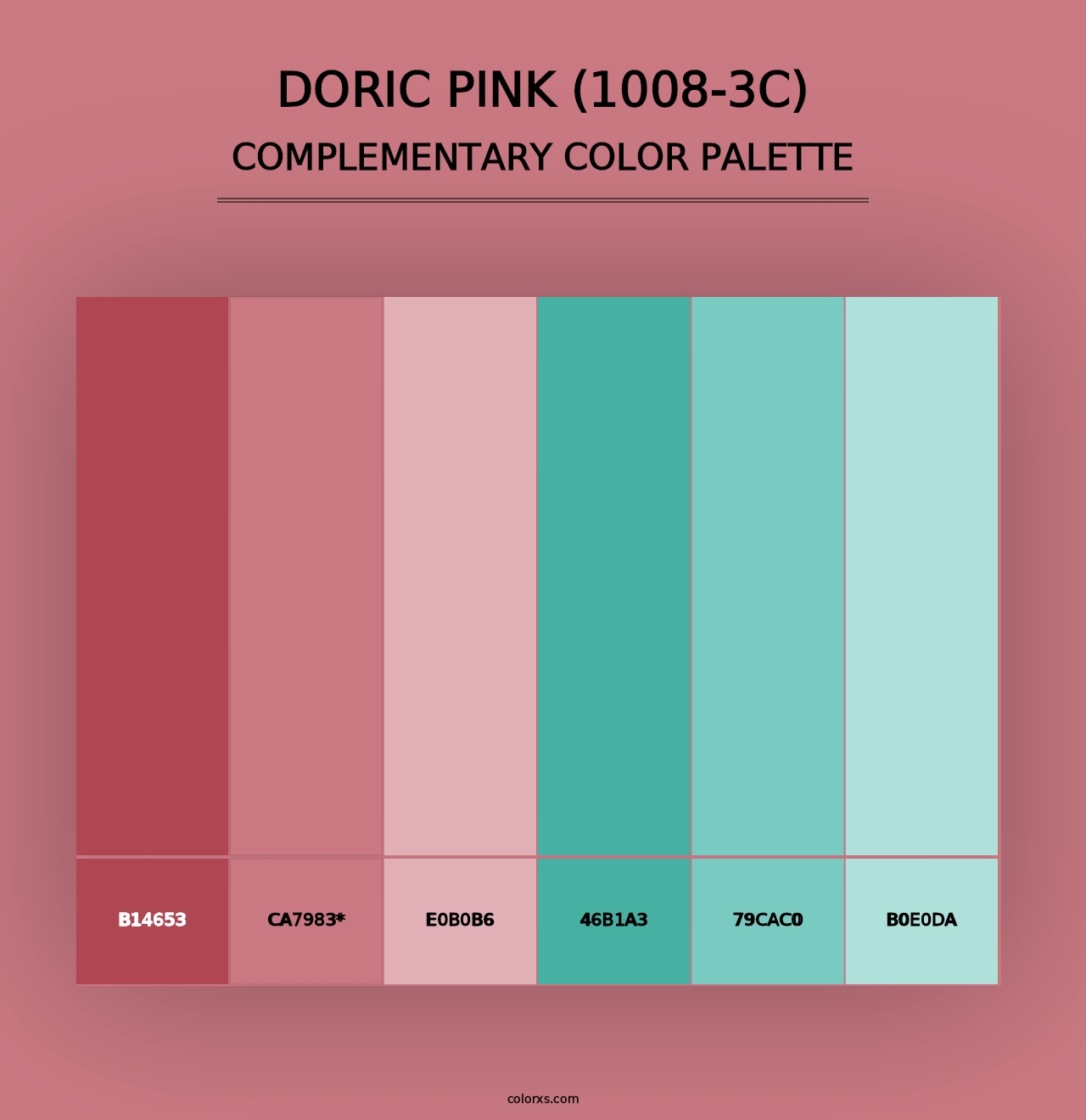 Doric Pink (1008-3C) - Complementary Color Palette