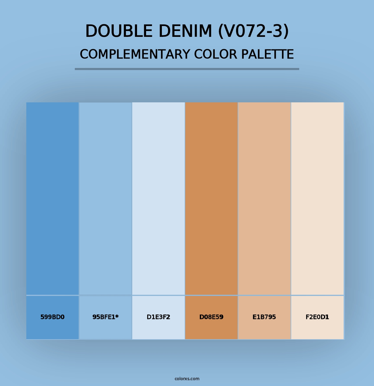 Double Denim (V072-3) - Complementary Color Palette