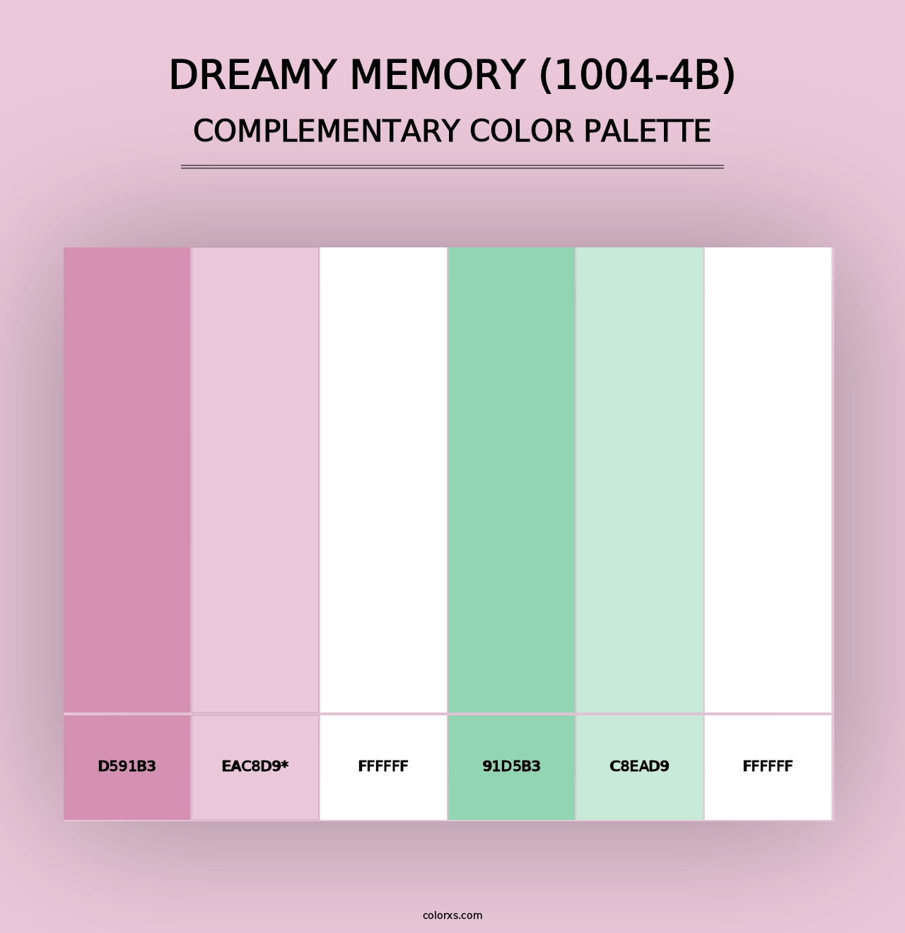 Dreamy Memory (1004-4B) - Complementary Color Palette