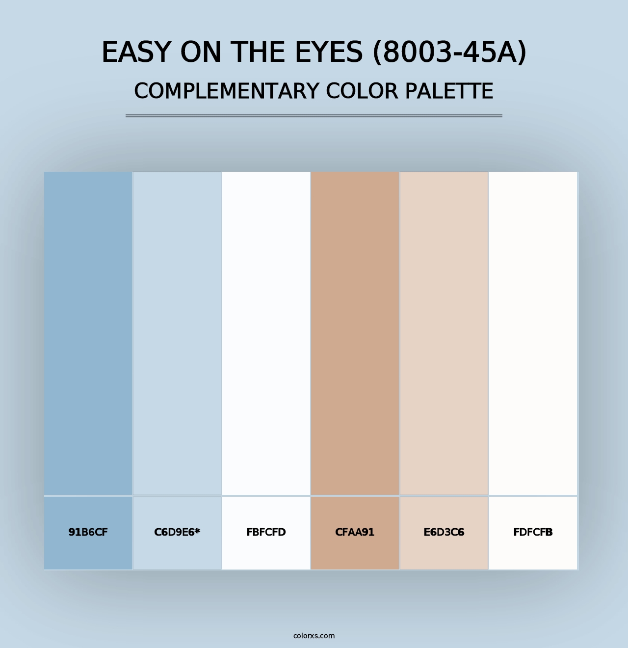 Easy on the Eyes (8003-45A) - Complementary Color Palette