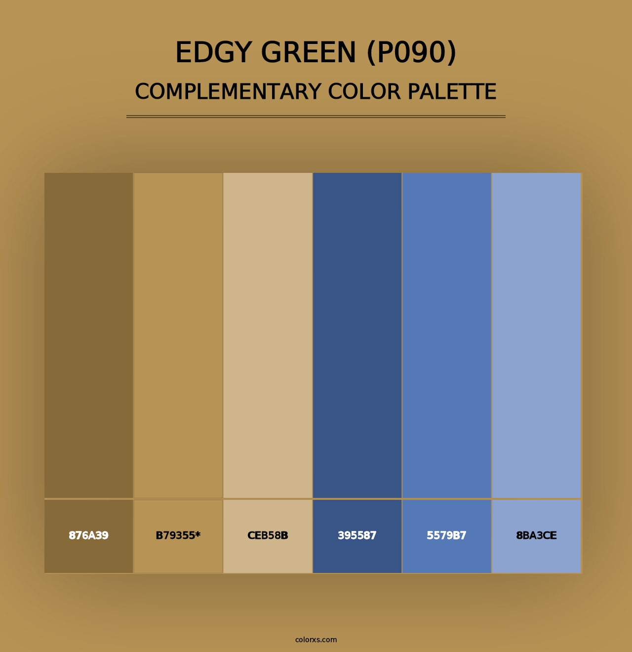 Edgy Green (P090) - Complementary Color Palette