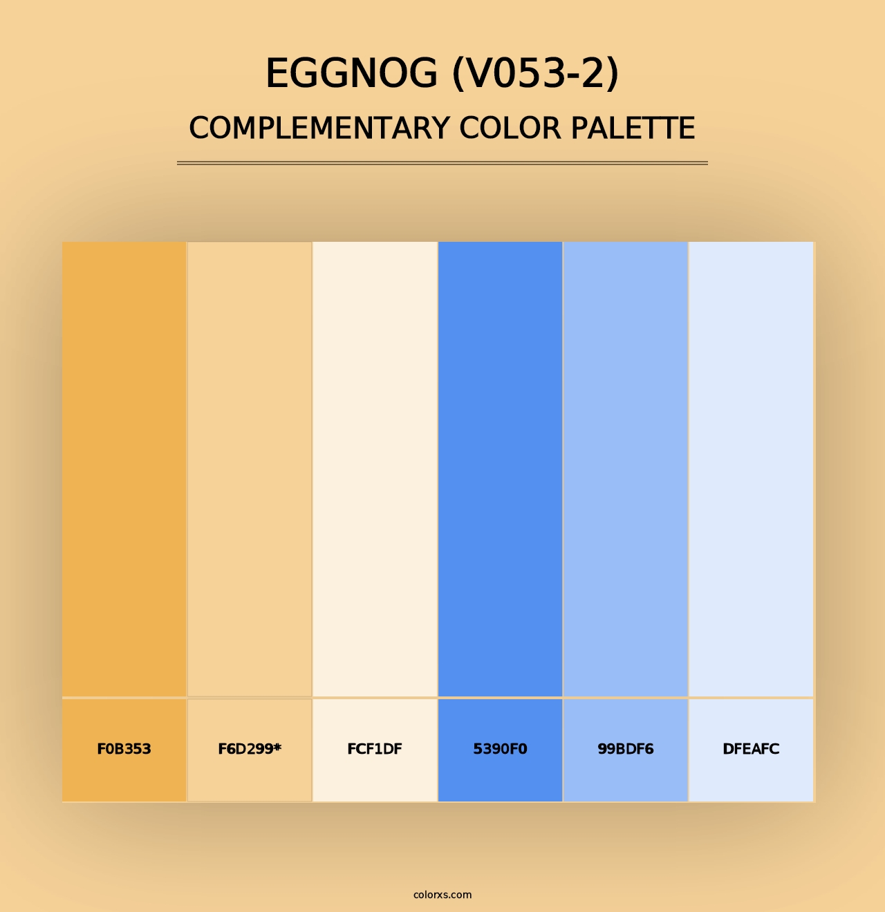 Eggnog (V053-2) - Complementary Color Palette