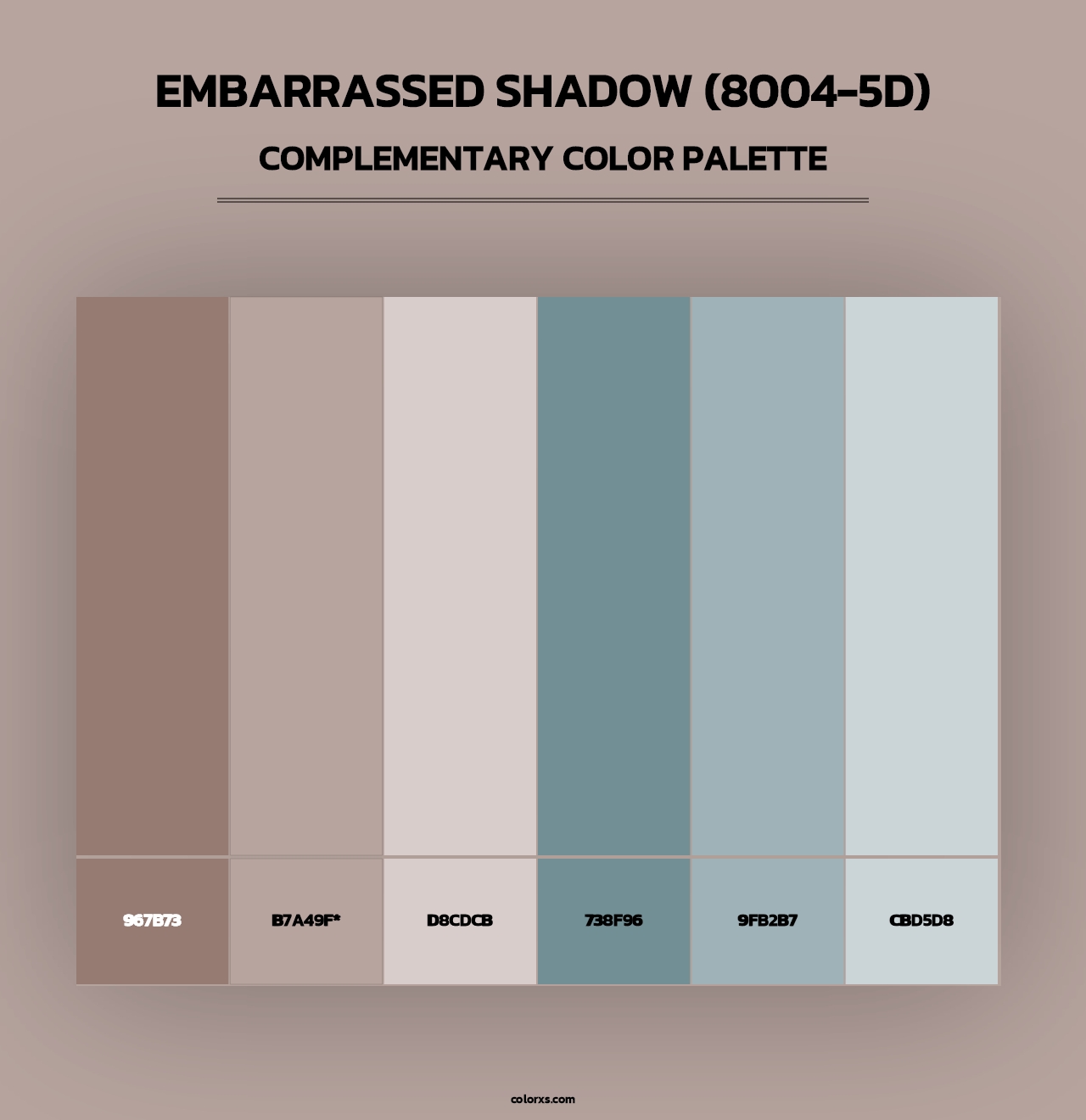 Embarrassed Shadow (8004-5D) - Complementary Color Palette