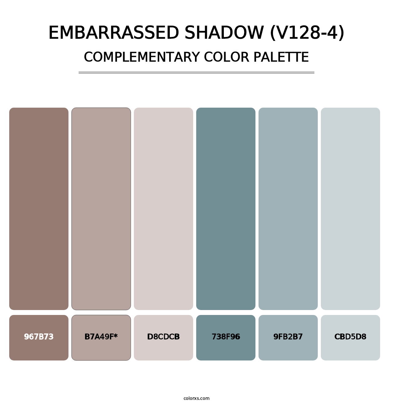 Embarrassed Shadow (V128-4) - Complementary Color Palette