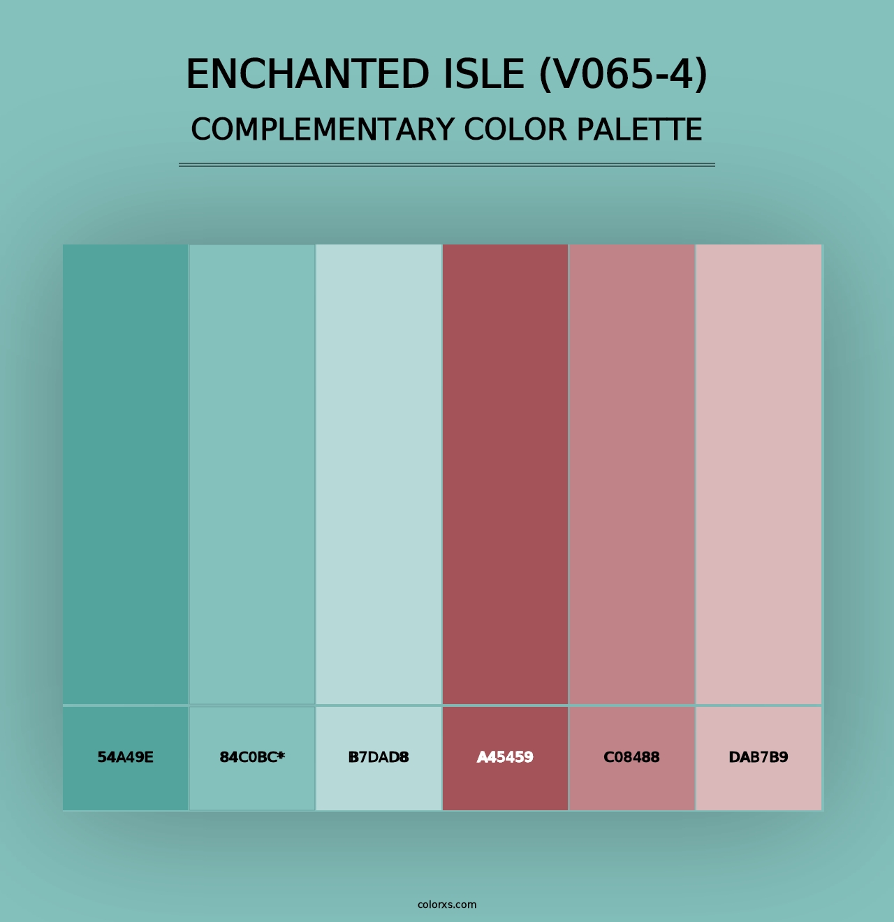 Enchanted Isle (V065-4) - Complementary Color Palette