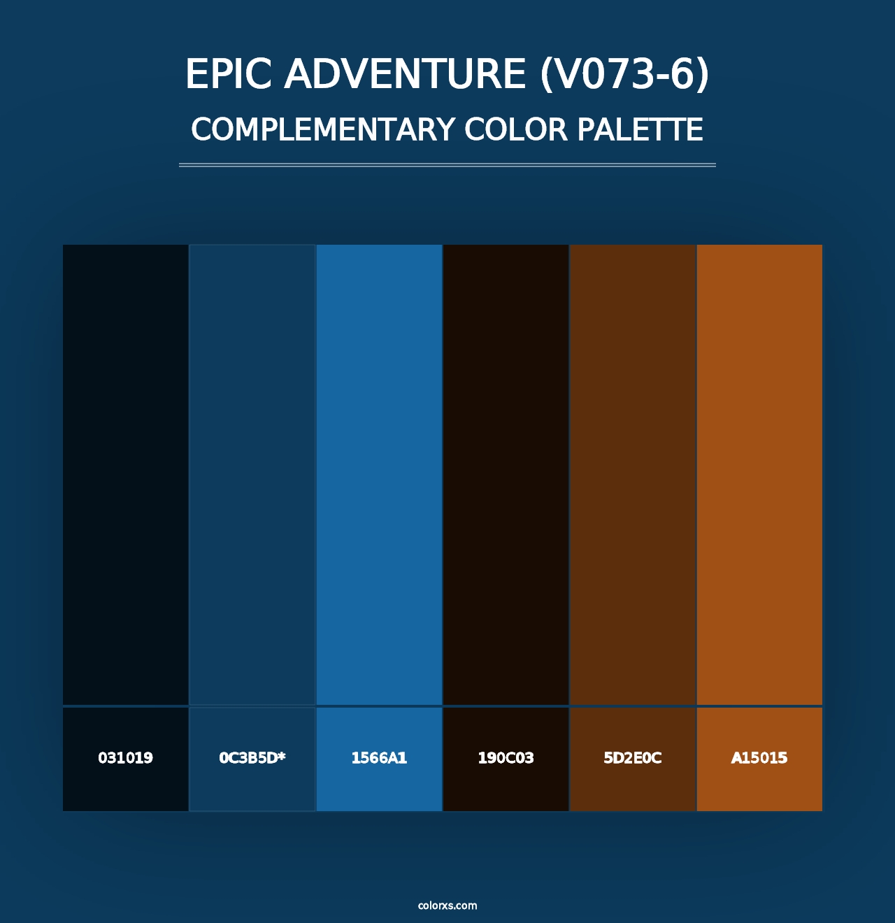 Epic Adventure (V073-6) - Complementary Color Palette