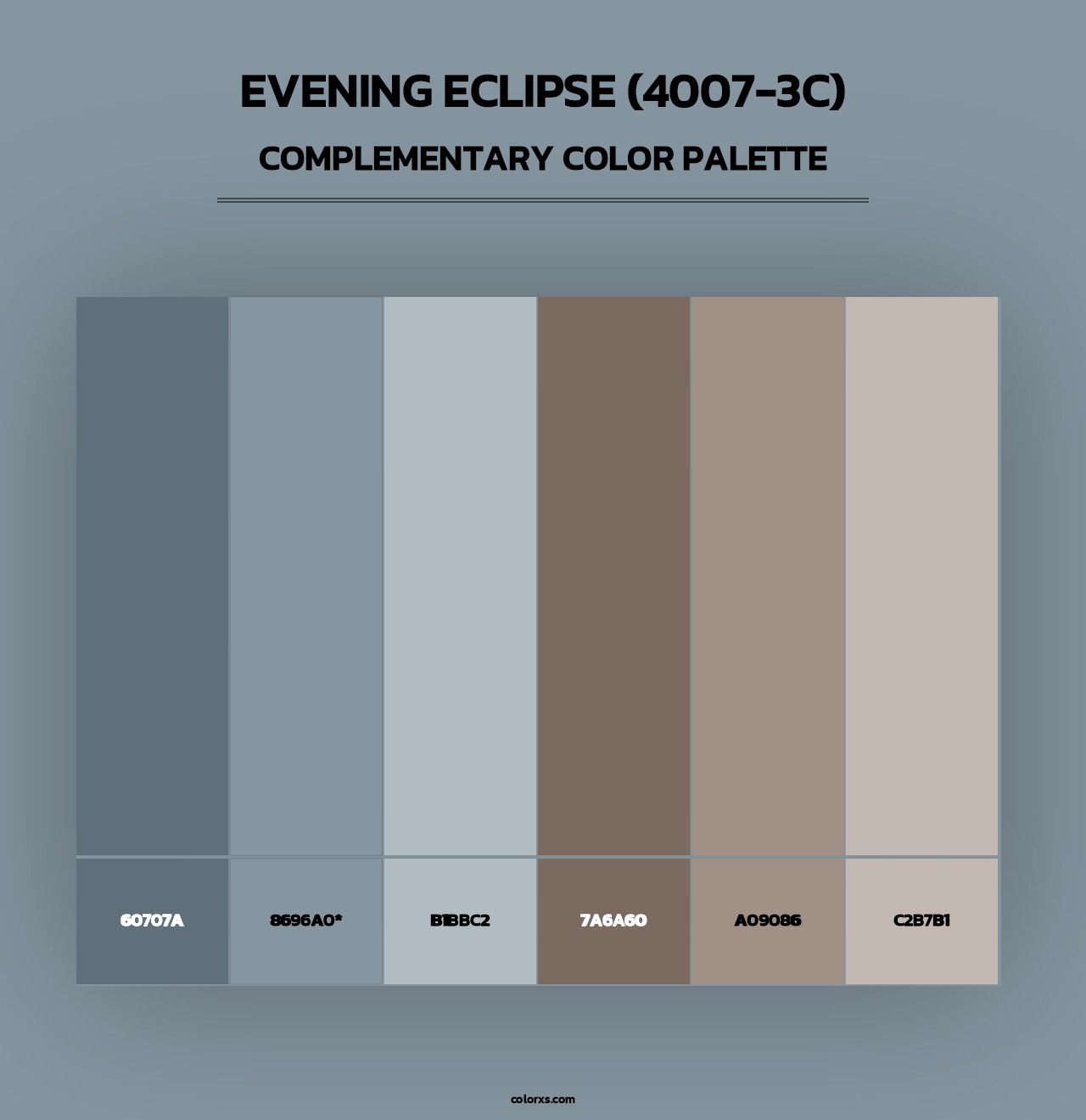 Evening Eclipse (4007-3C) - Complementary Color Palette