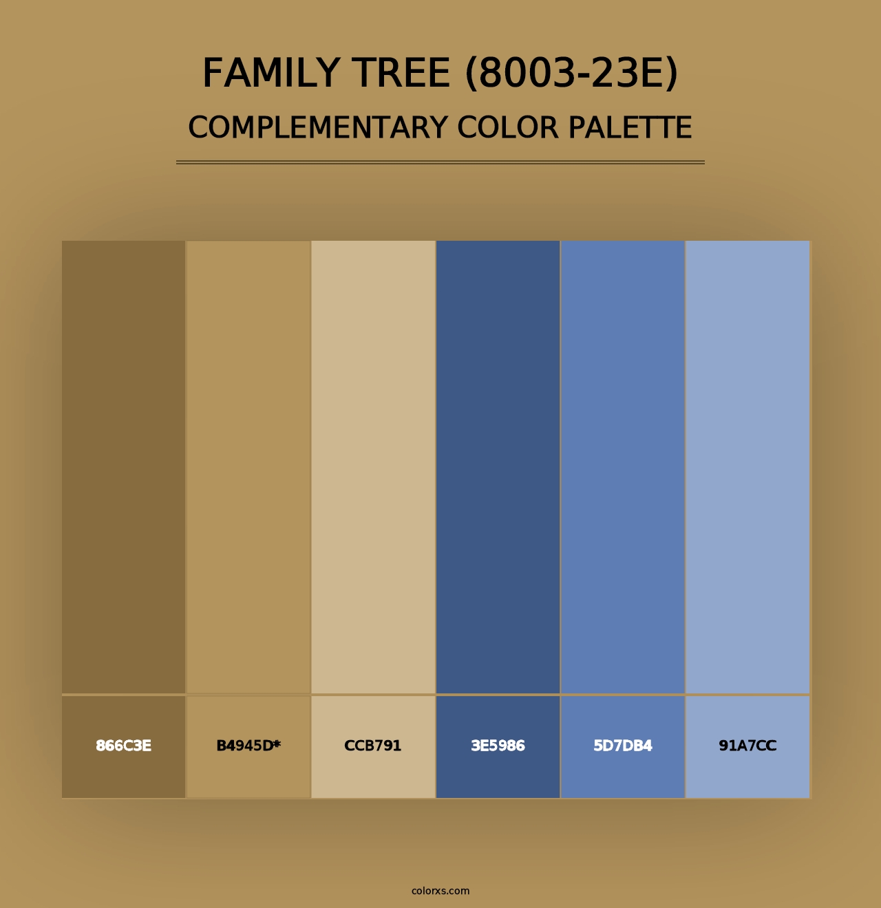 Family Tree (8003-23E) - Complementary Color Palette