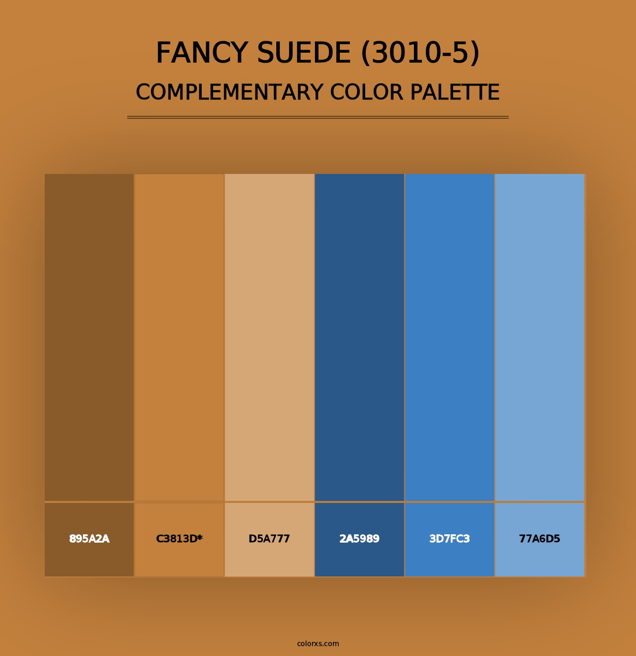 Fancy Suede (3010-5) - Complementary Color Palette