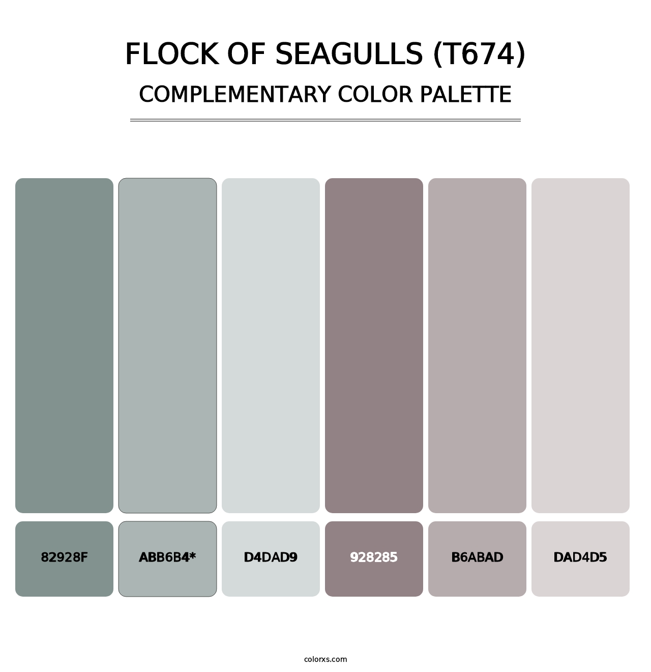 Flock of Seagulls (T674) - Complementary Color Palette