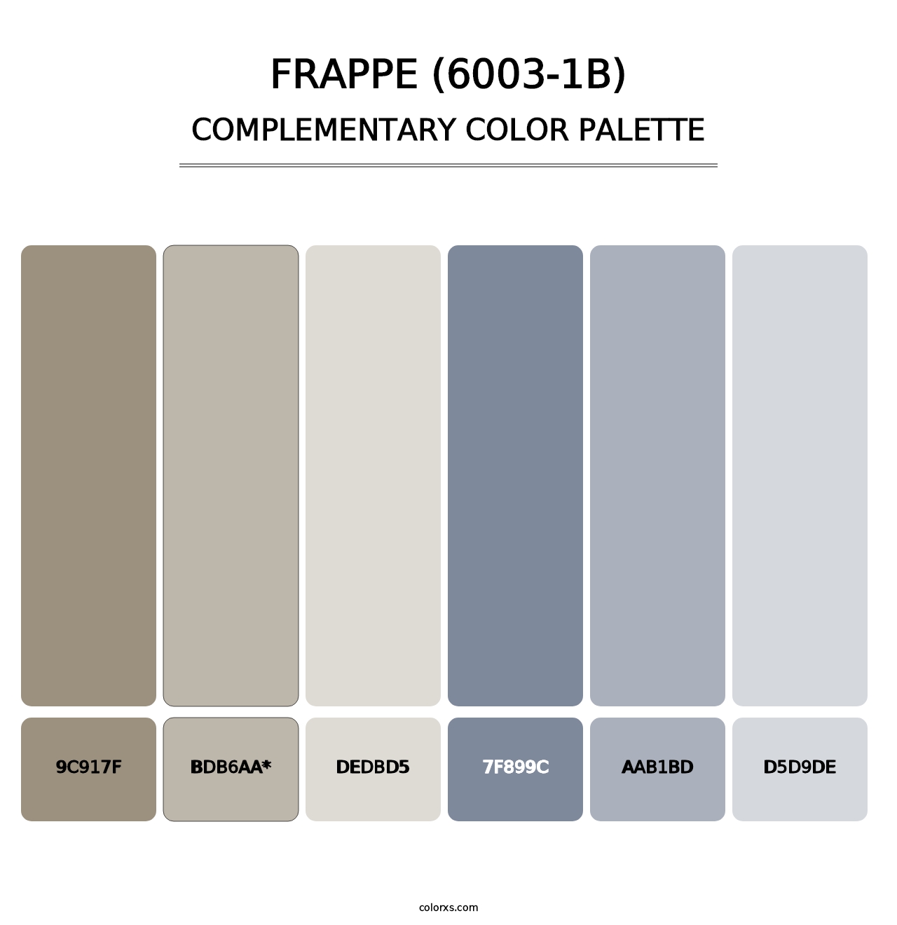 Frappe (6003-1B) - Complementary Color Palette