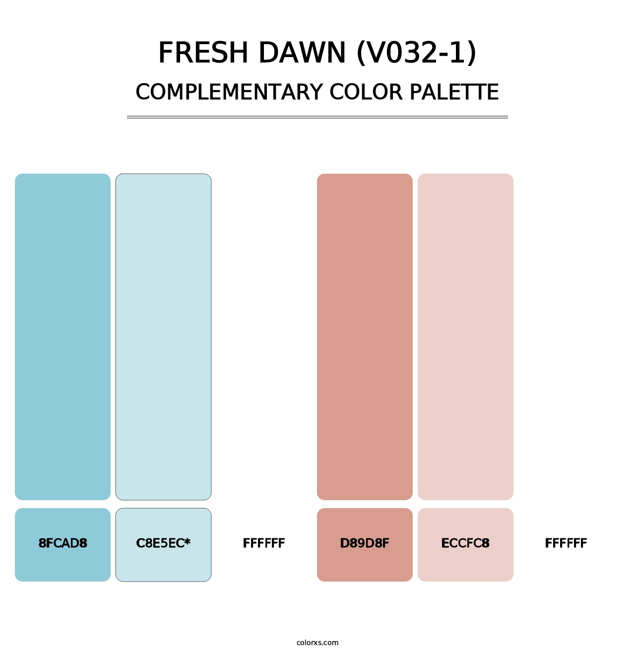 Fresh Dawn (V032-1) - Complementary Color Palette