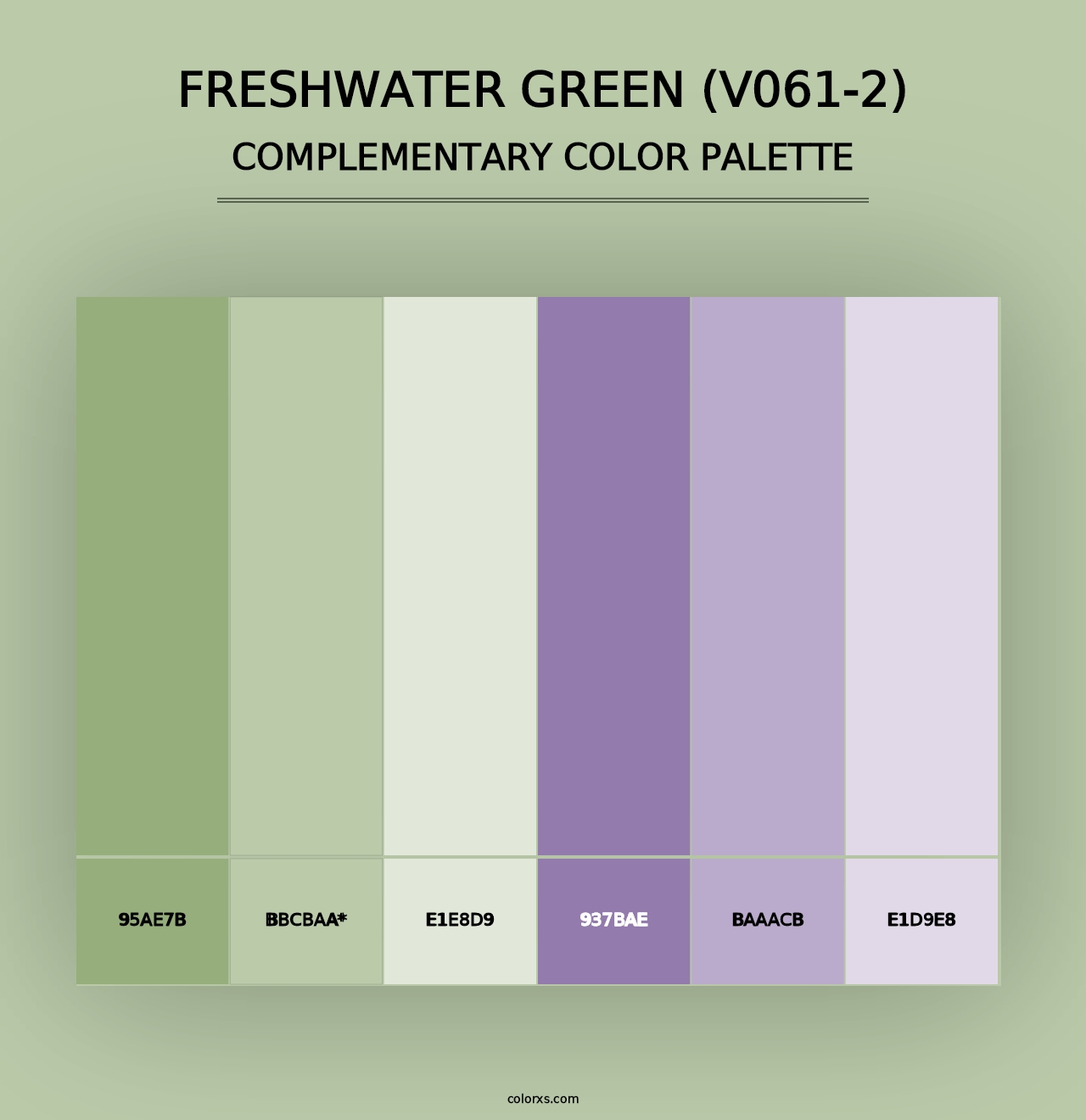 Freshwater Green (V061-2) - Complementary Color Palette