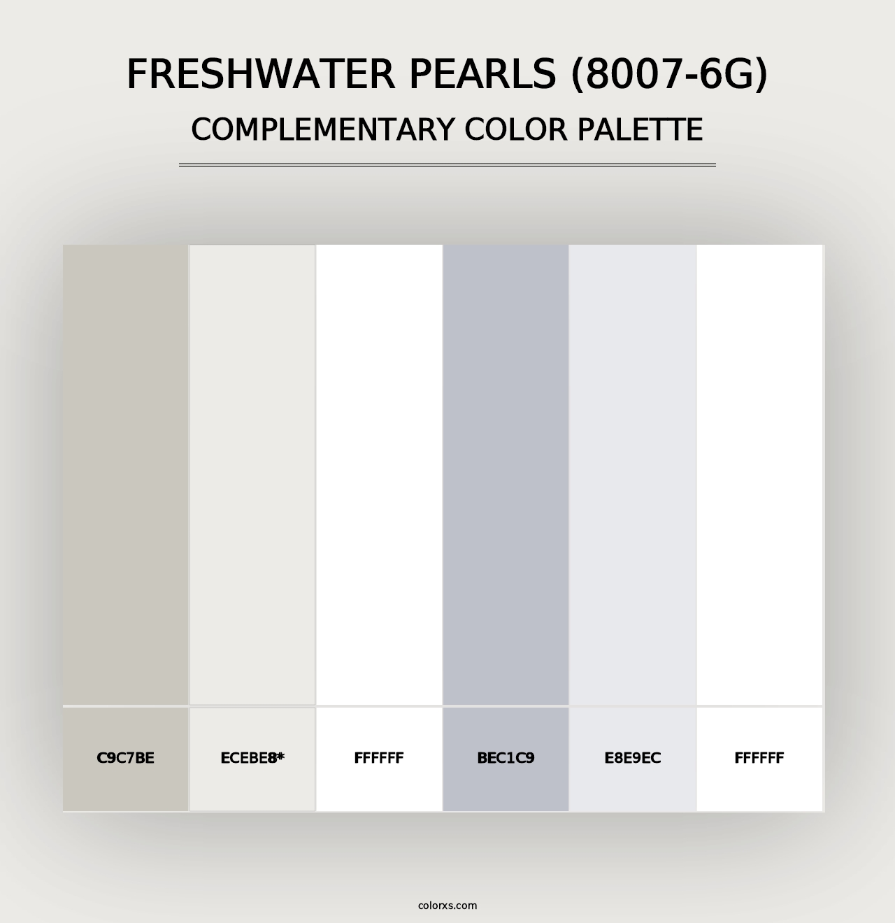 Freshwater Pearls (8007-6G) - Complementary Color Palette