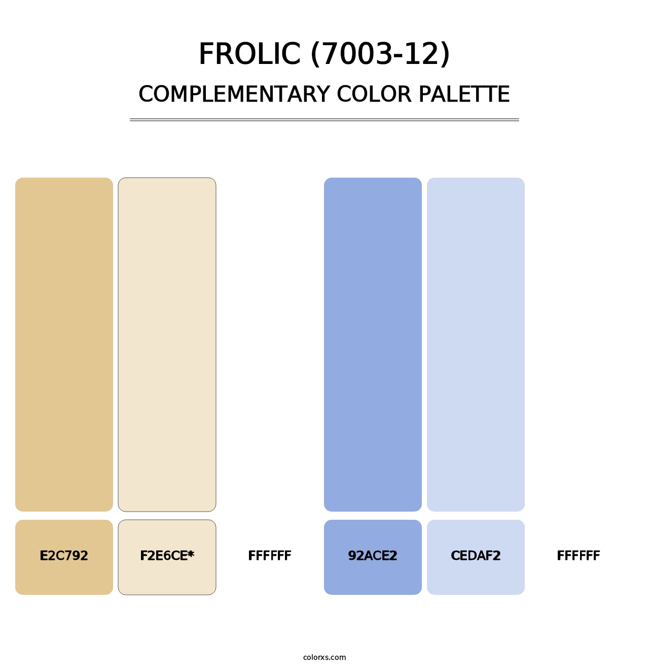 Frolic (7003-12) - Complementary Color Palette