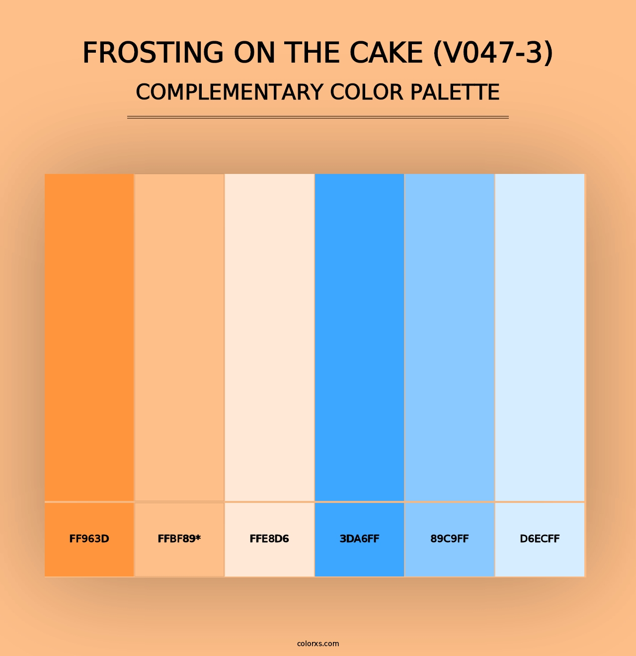 Frosting on the Cake (V047-3) - Complementary Color Palette