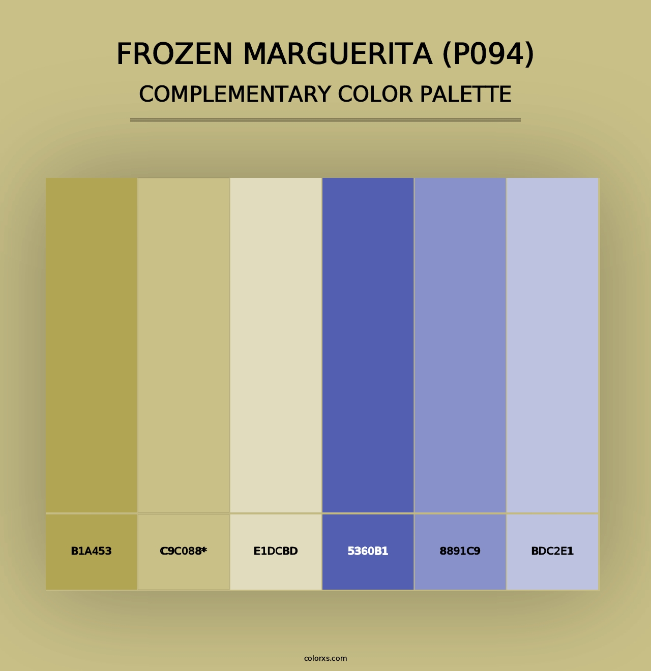 Frozen Marguerita (P094) - Complementary Color Palette