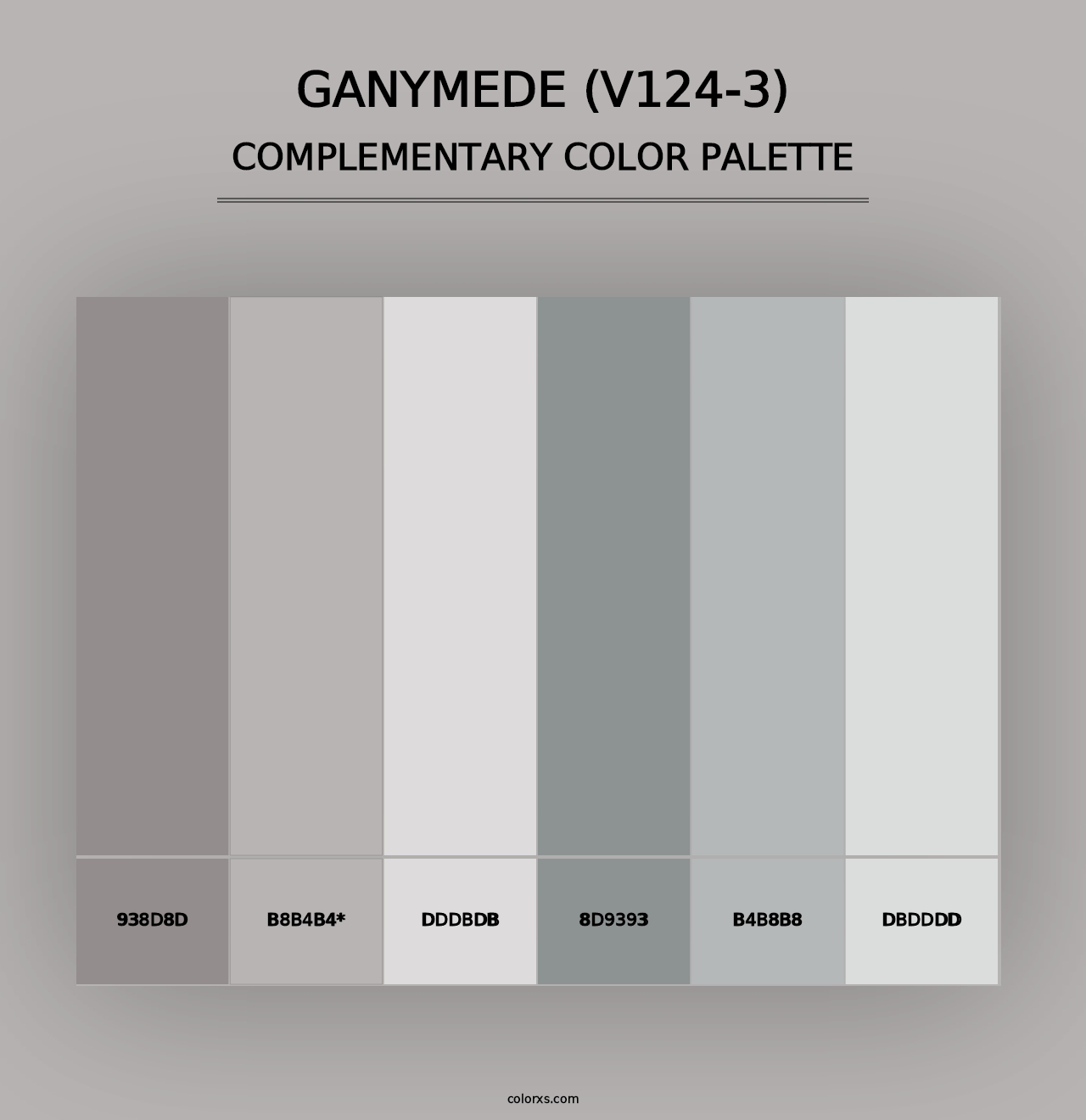 Ganymede (V124-3) - Complementary Color Palette