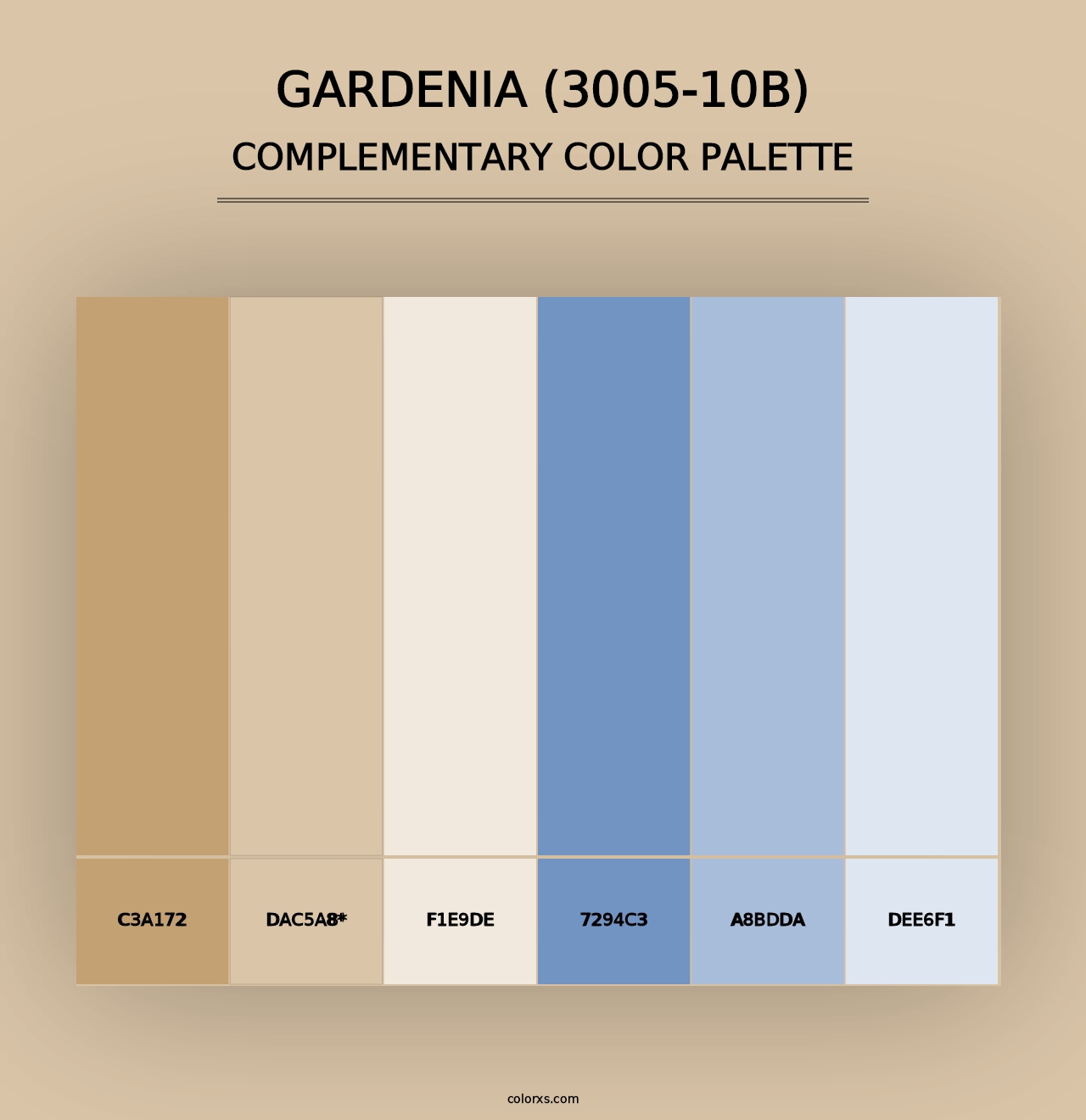 Gardenia (3005-10B) - Complementary Color Palette